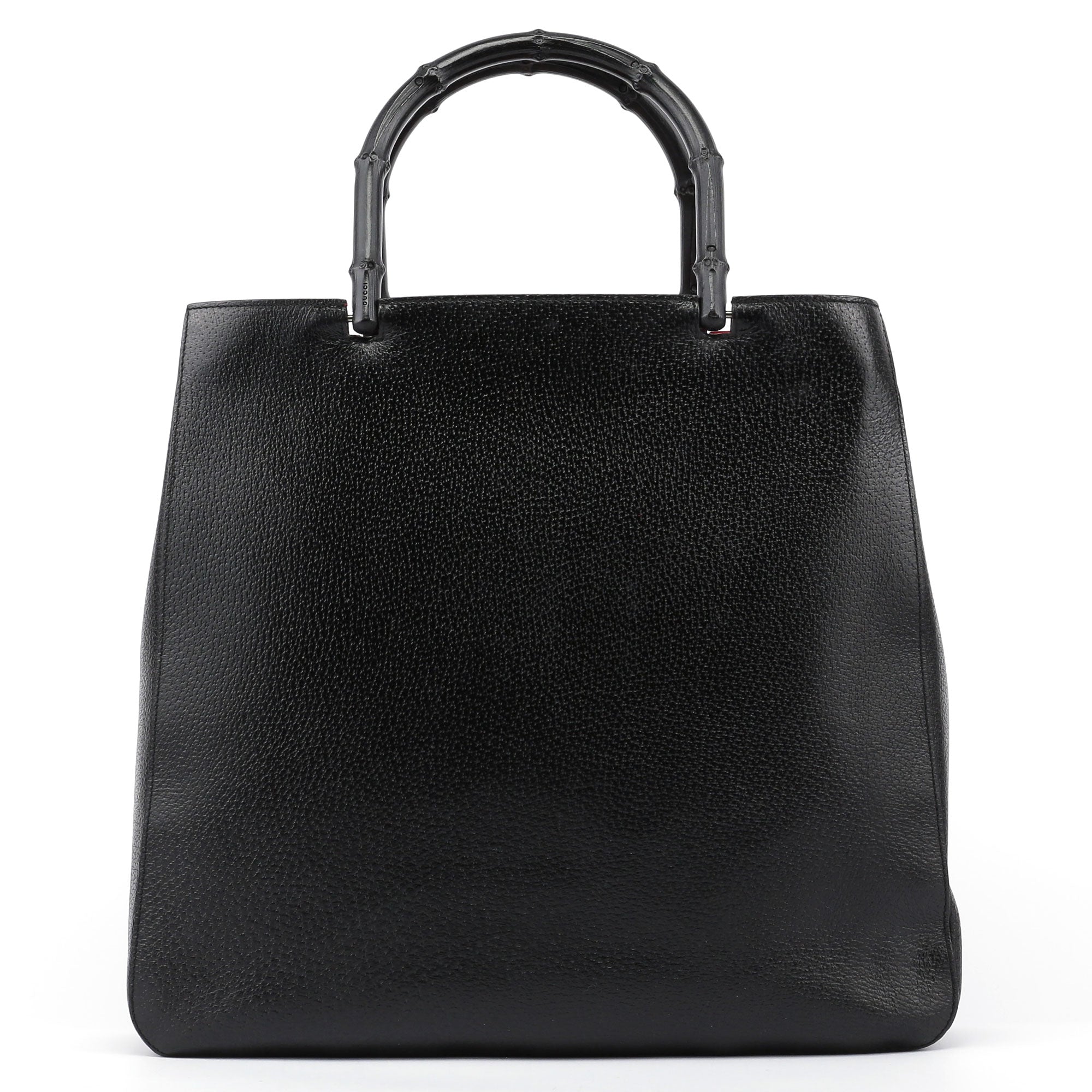 Black Red Bamboo Tote