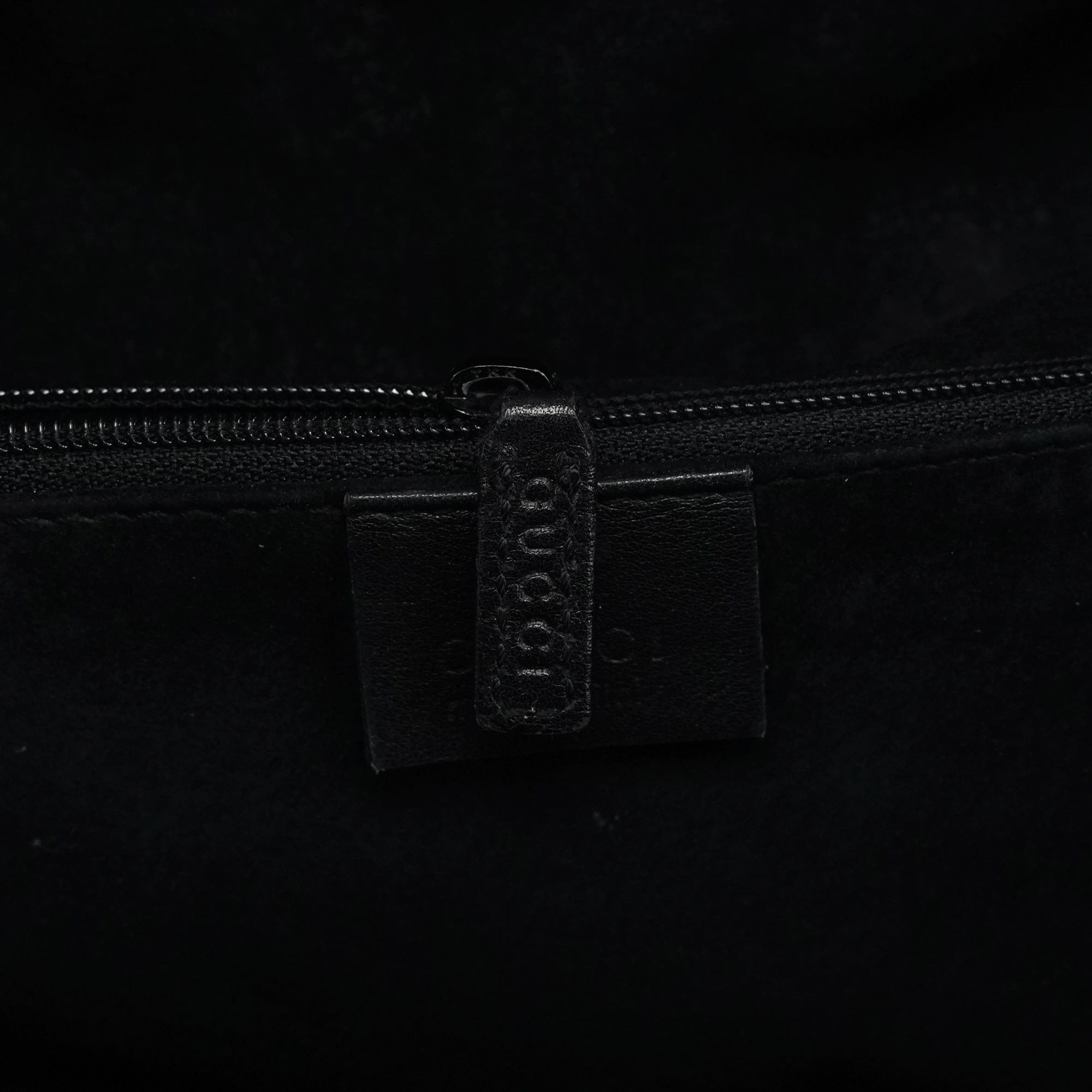Black Ruched Leather Shoulder Bag
