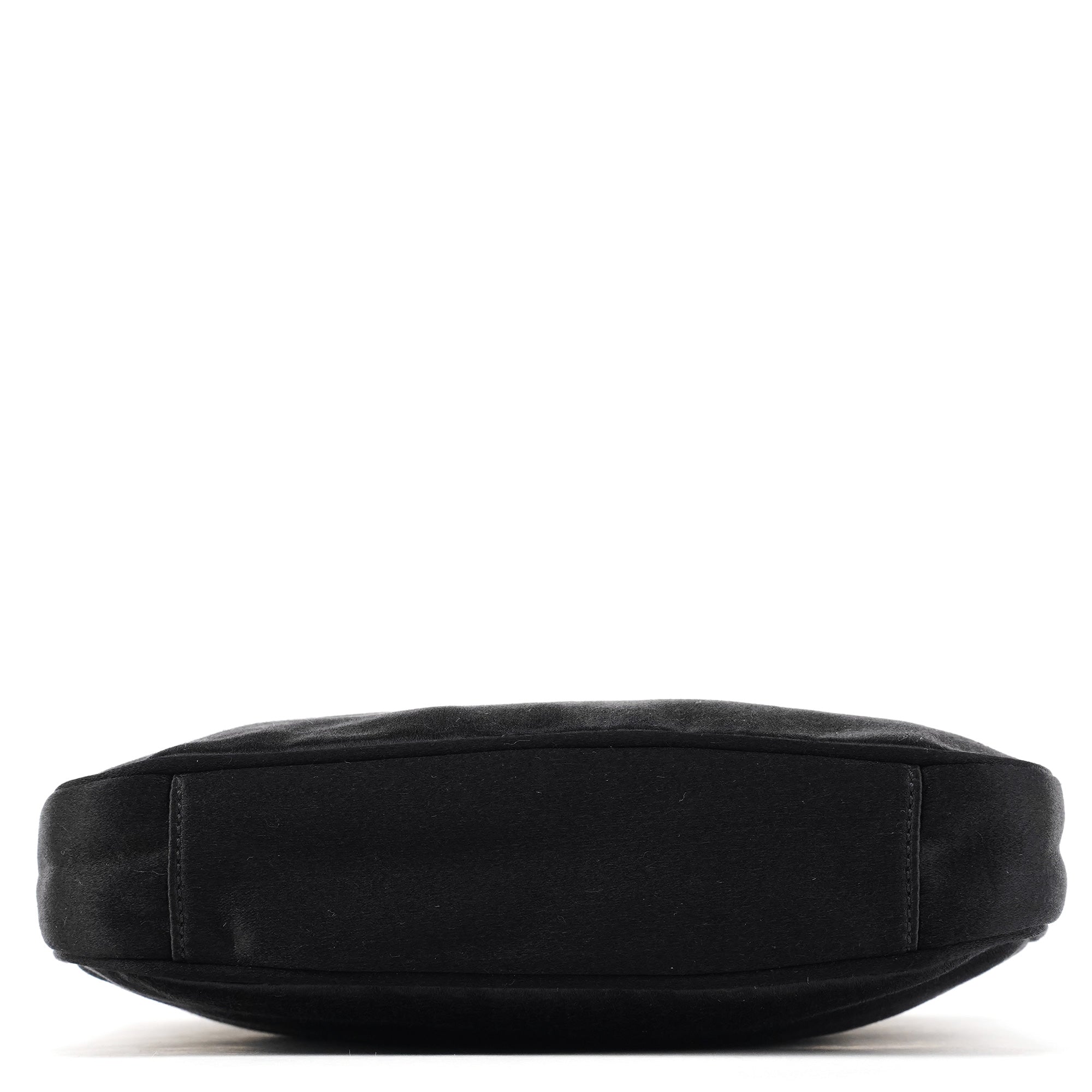 Black Satin Bamboo Mini 2-Way Bag