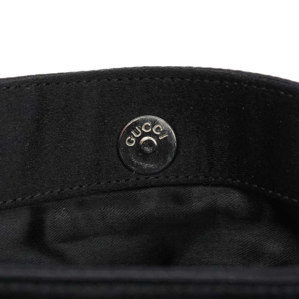 Black Satin Bamboo Mini 2-Way Bag