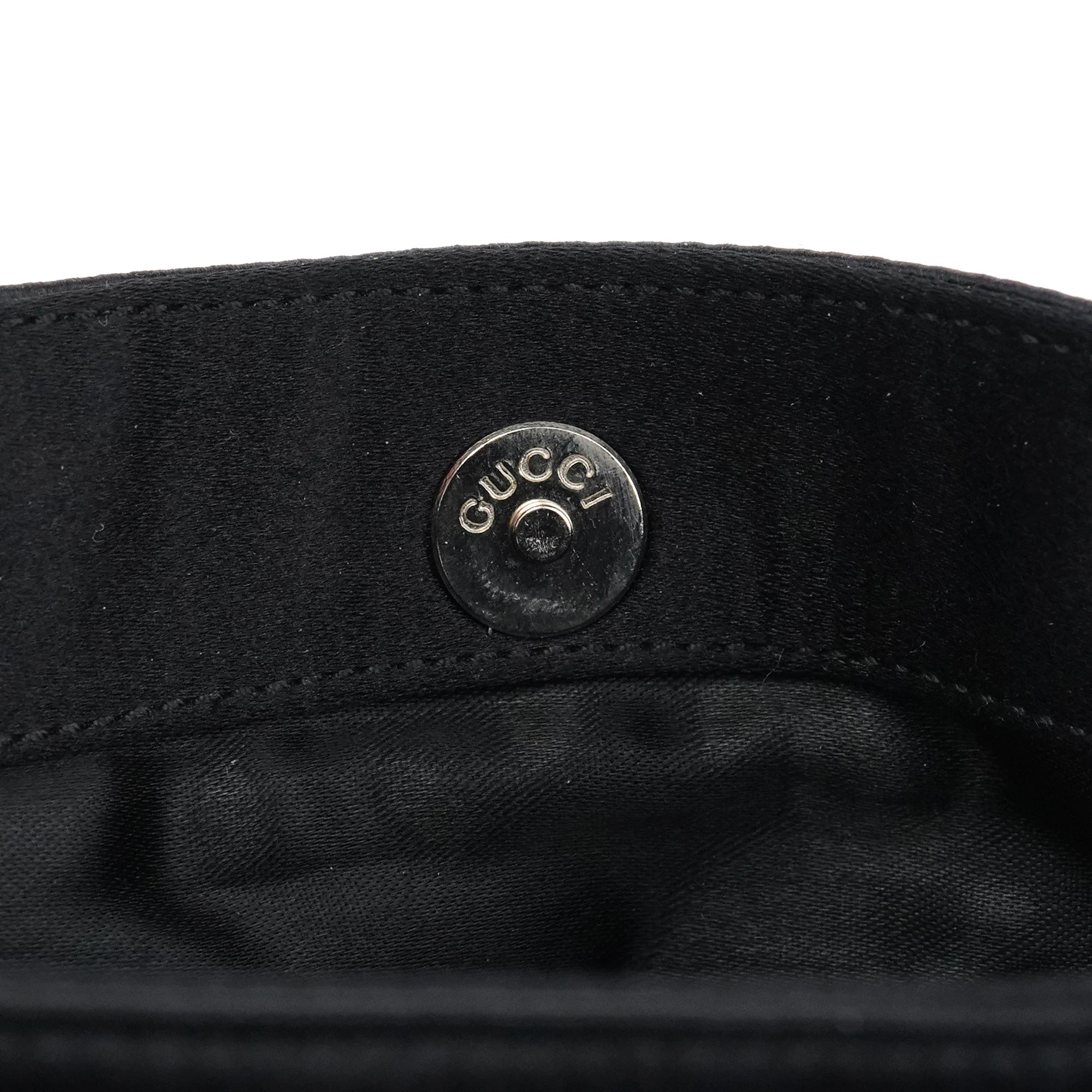 Black Satin Bamboo Mini 2-Way Bag