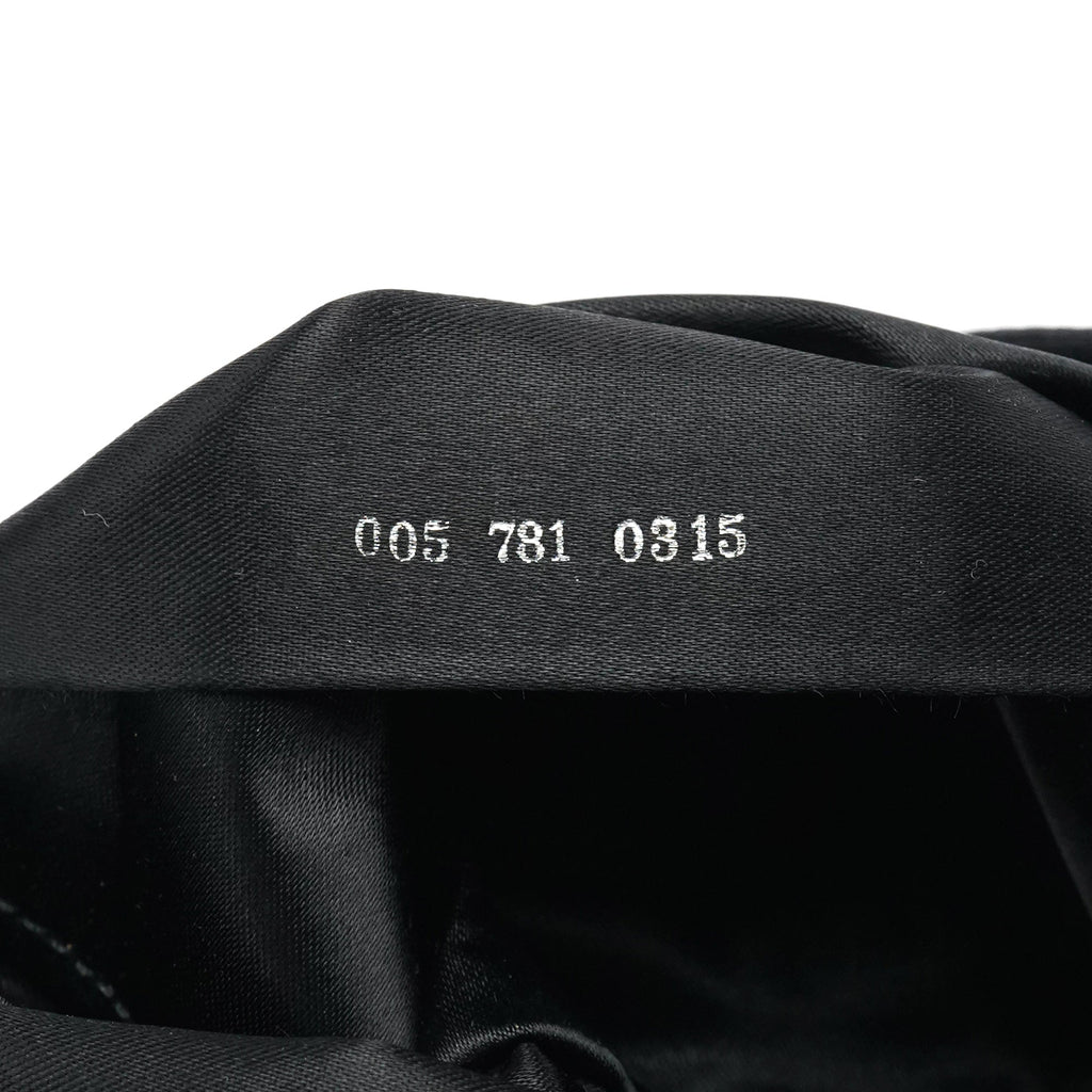 Black Satin Bamboo Mini 2-Way Bag