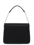 Black Satin Calfskin Mini Shoulder Bag