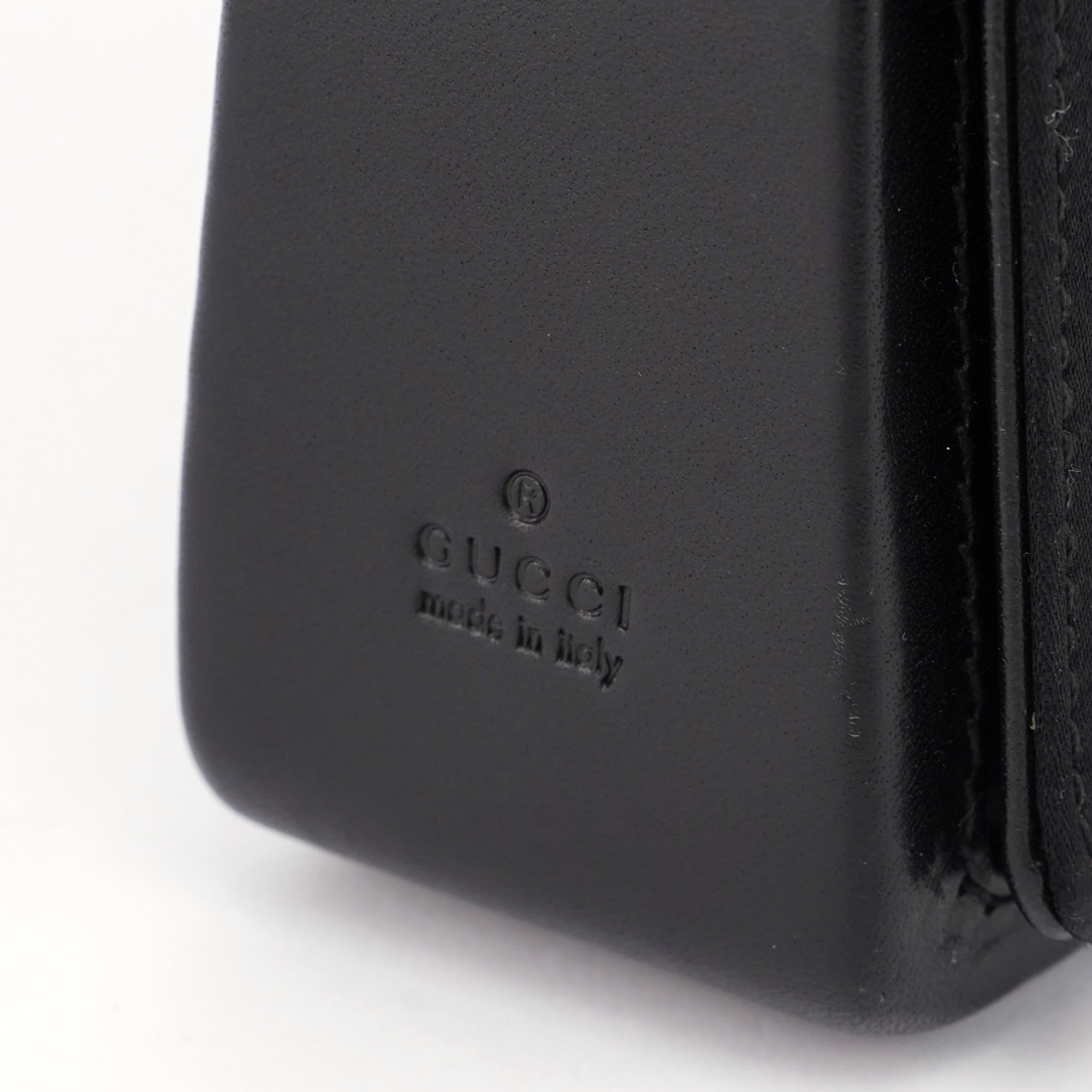 Black Satin Calfskin Mini Shoulder Bag