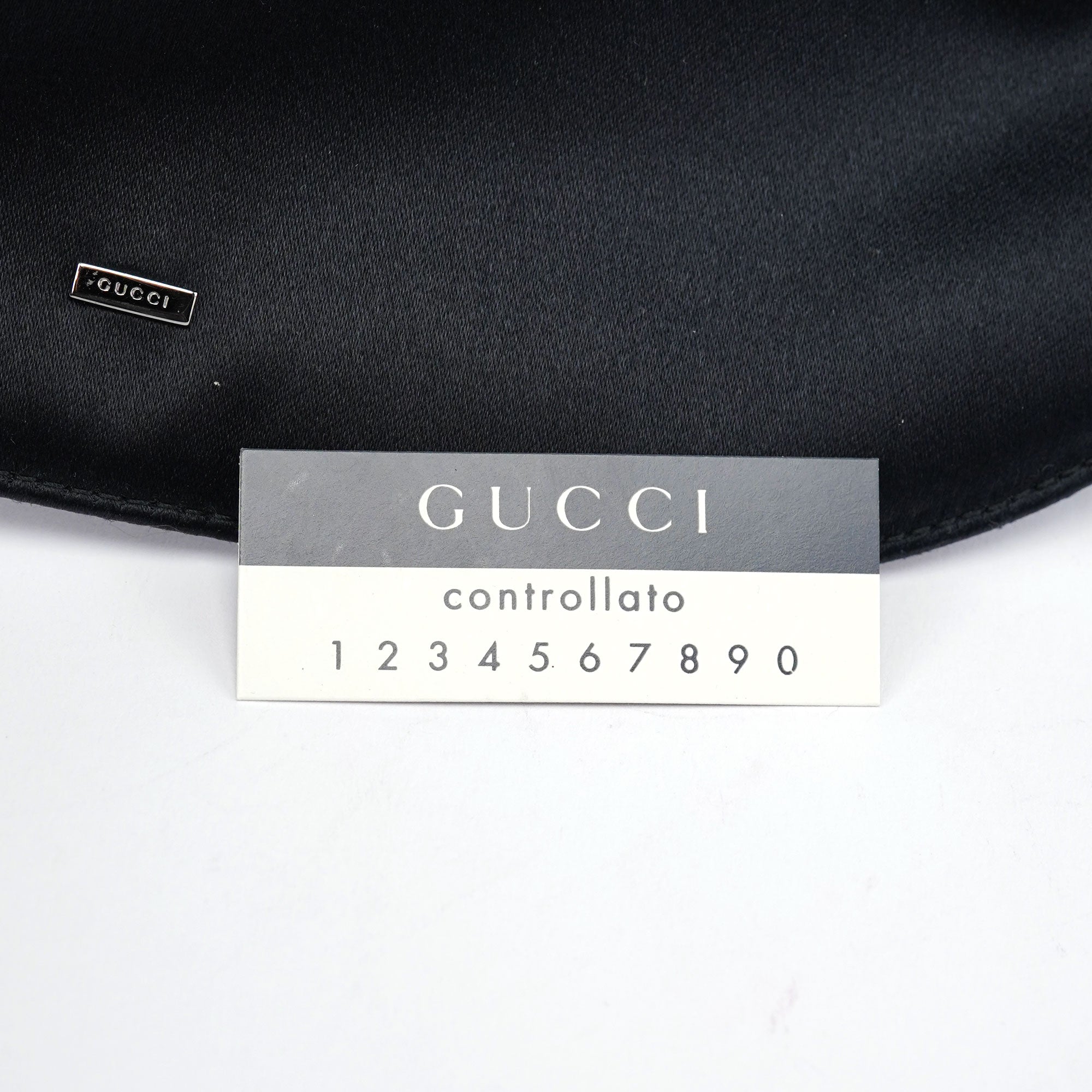 Black Satin Drawstring Shoulder Bag
