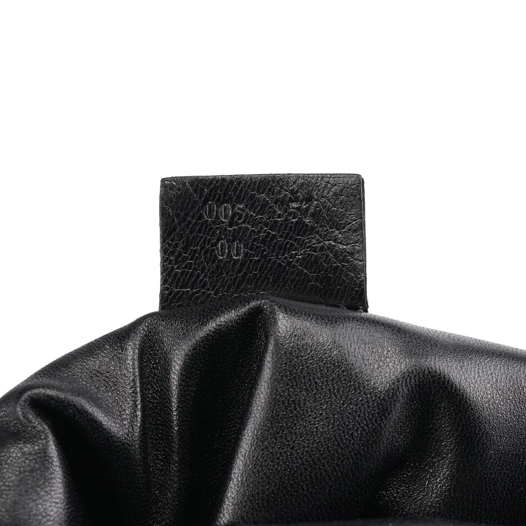 Black Satin Mini Loop Handbag