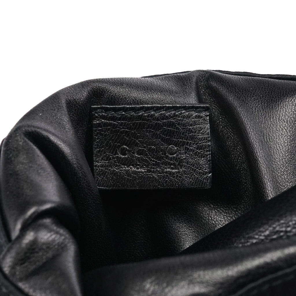 Black Satin Mini Loop Handbag
