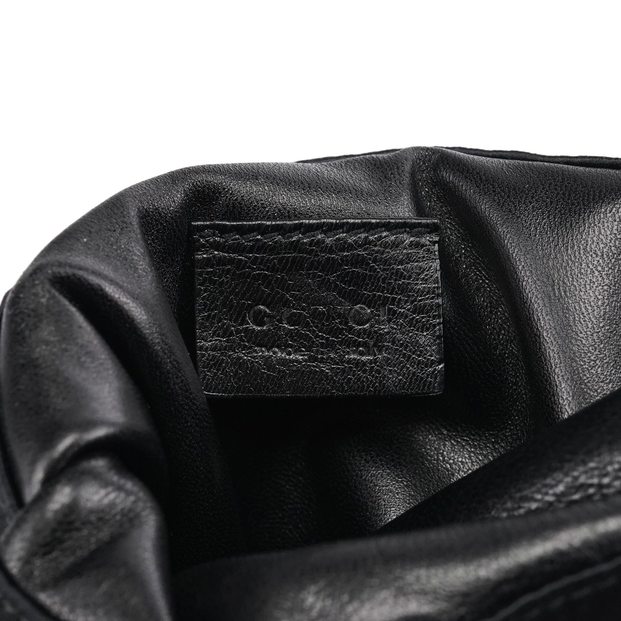 Black Satin Mini Loop Handbag
