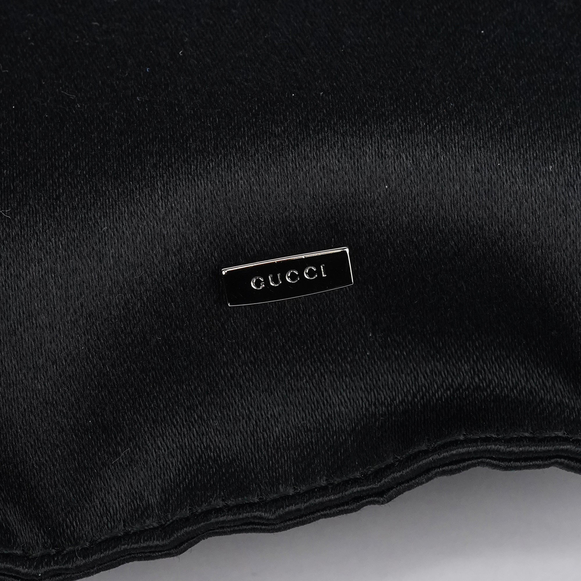 Black Satin Mini Loop Handbag