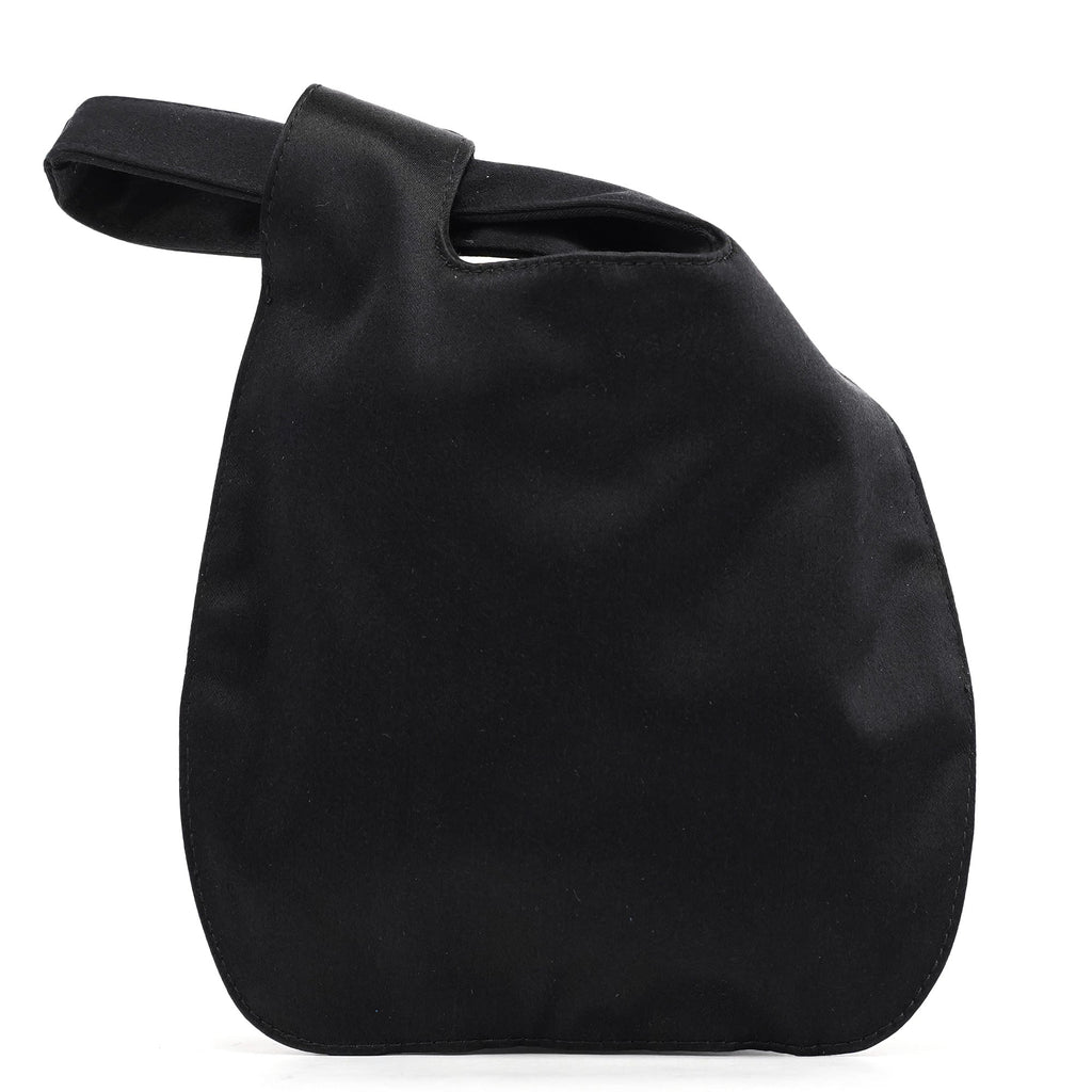 Black Satin Mini Loop Handbag