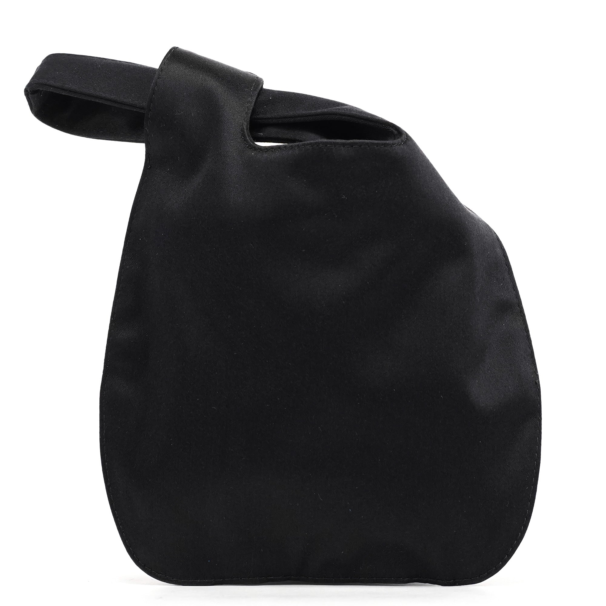 Black Satin Mini Loop Handbag