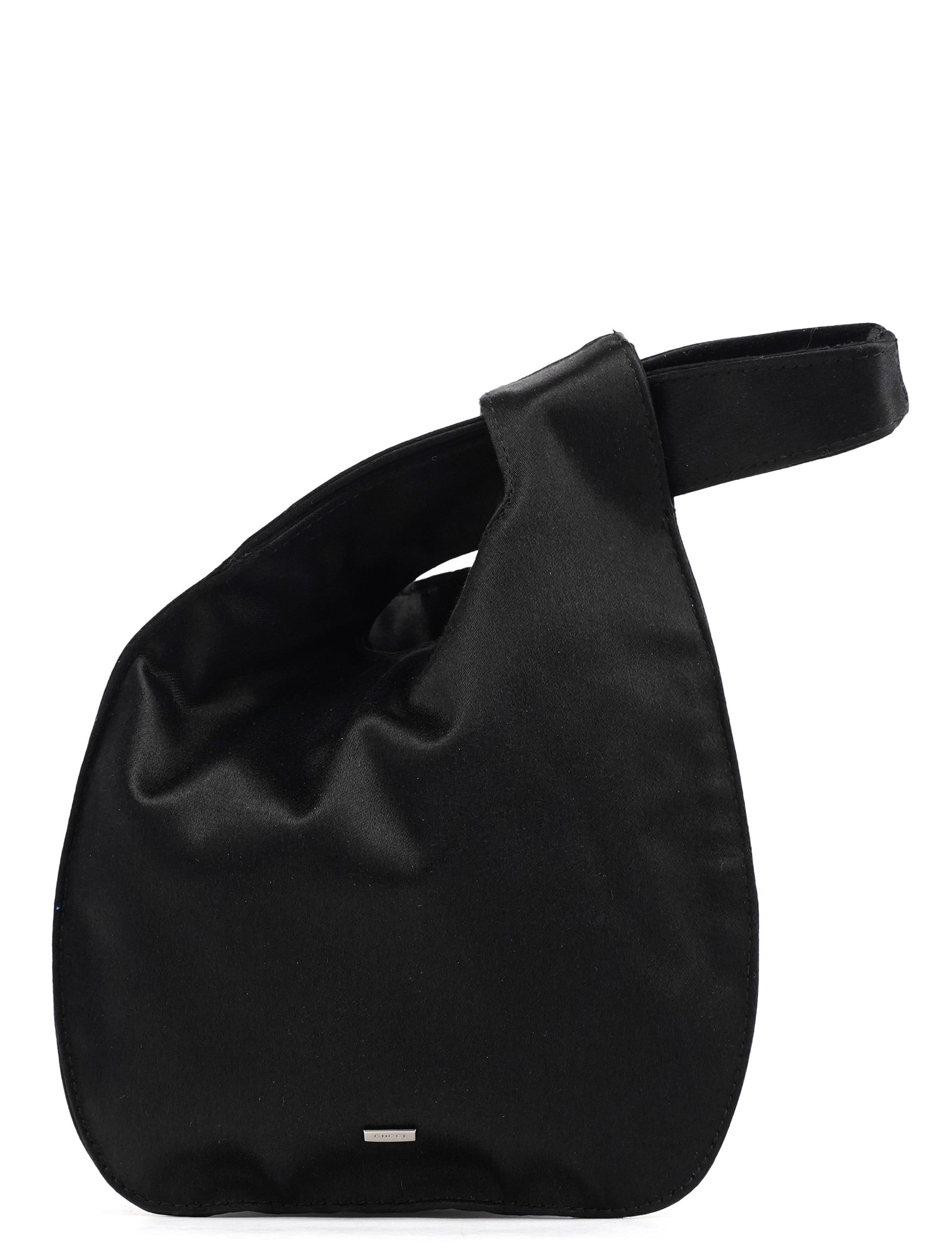 Black Satin Mini Loop Handbag