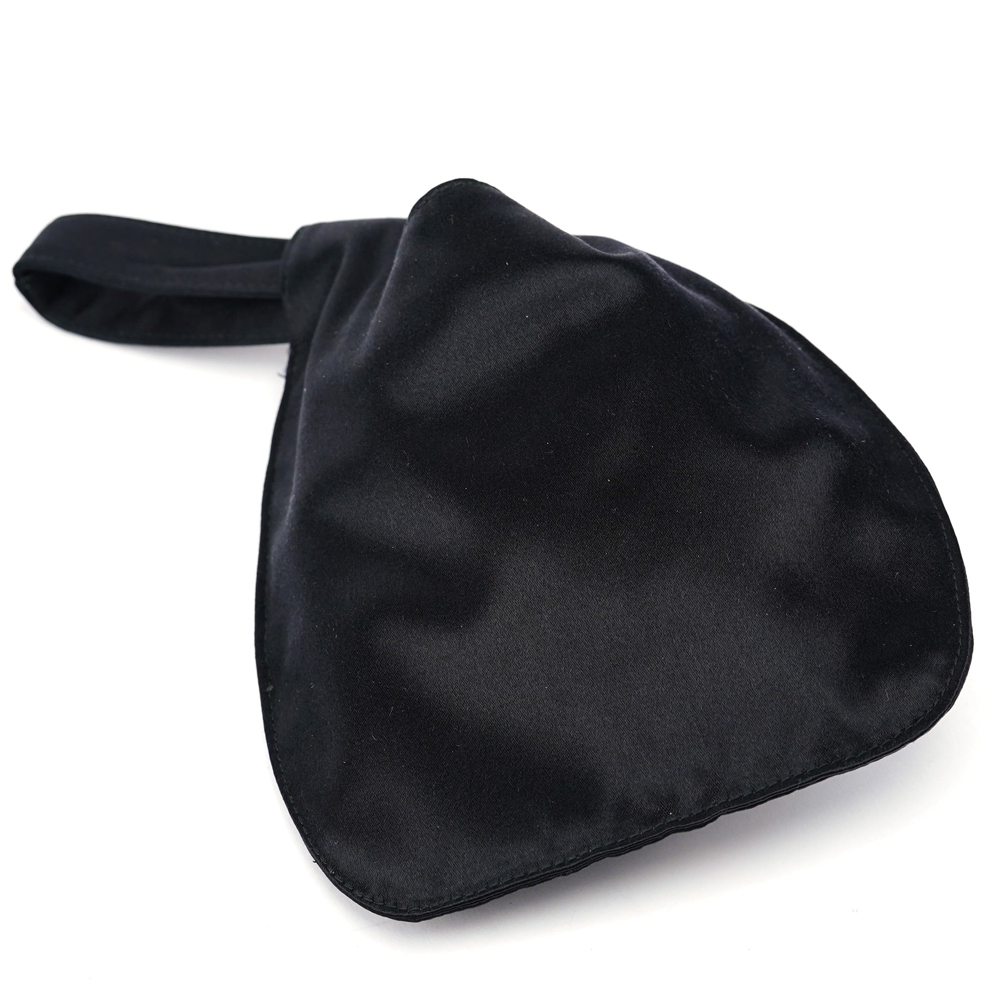 Black Satin Mini Loop Handbag