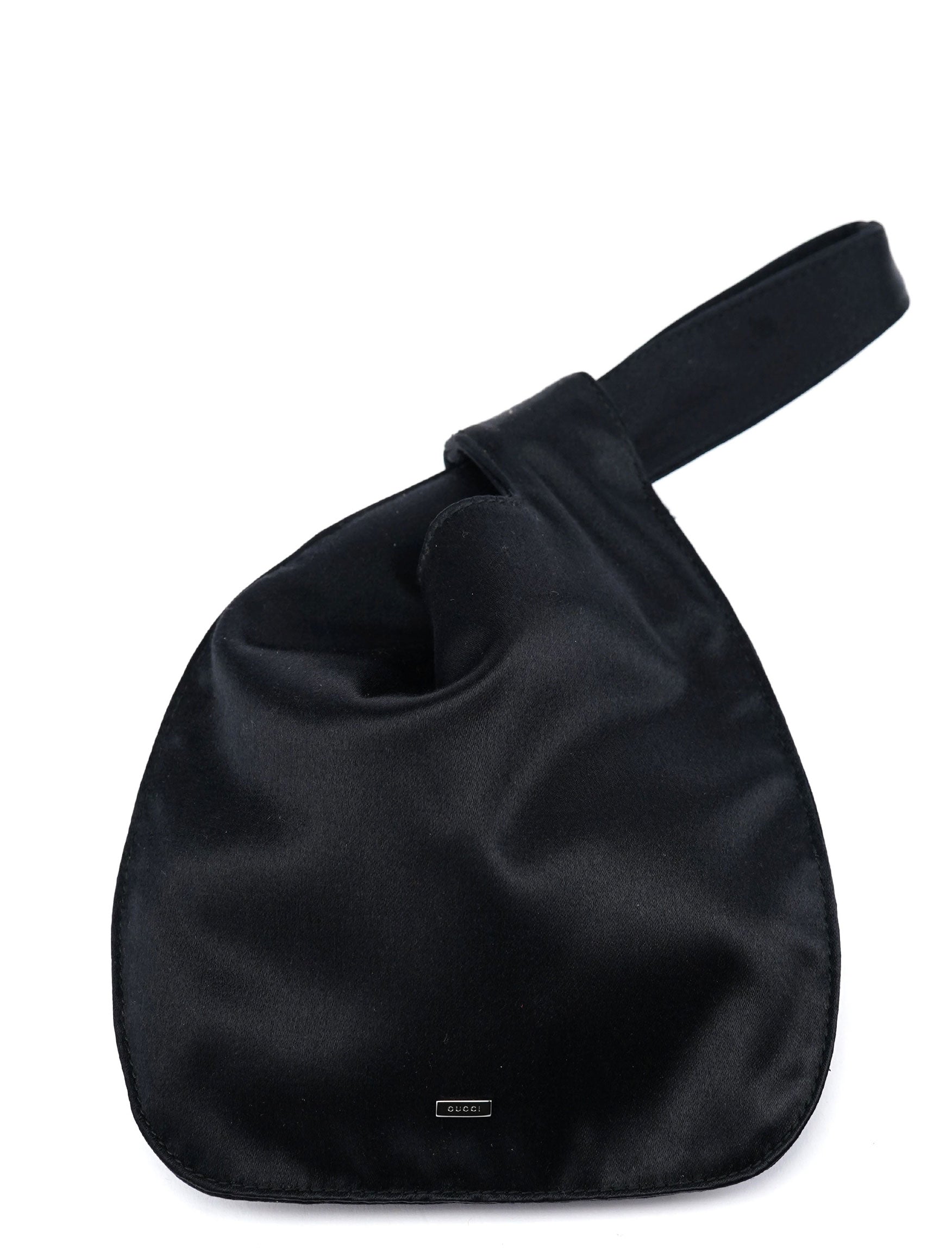 Black Satin Mini Loop Handbag