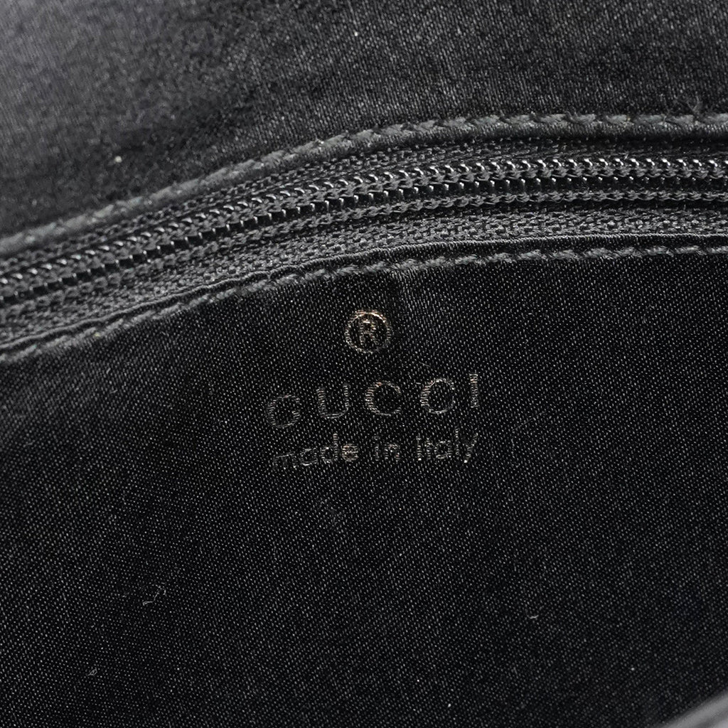 Black Satin Shoulder Bag
