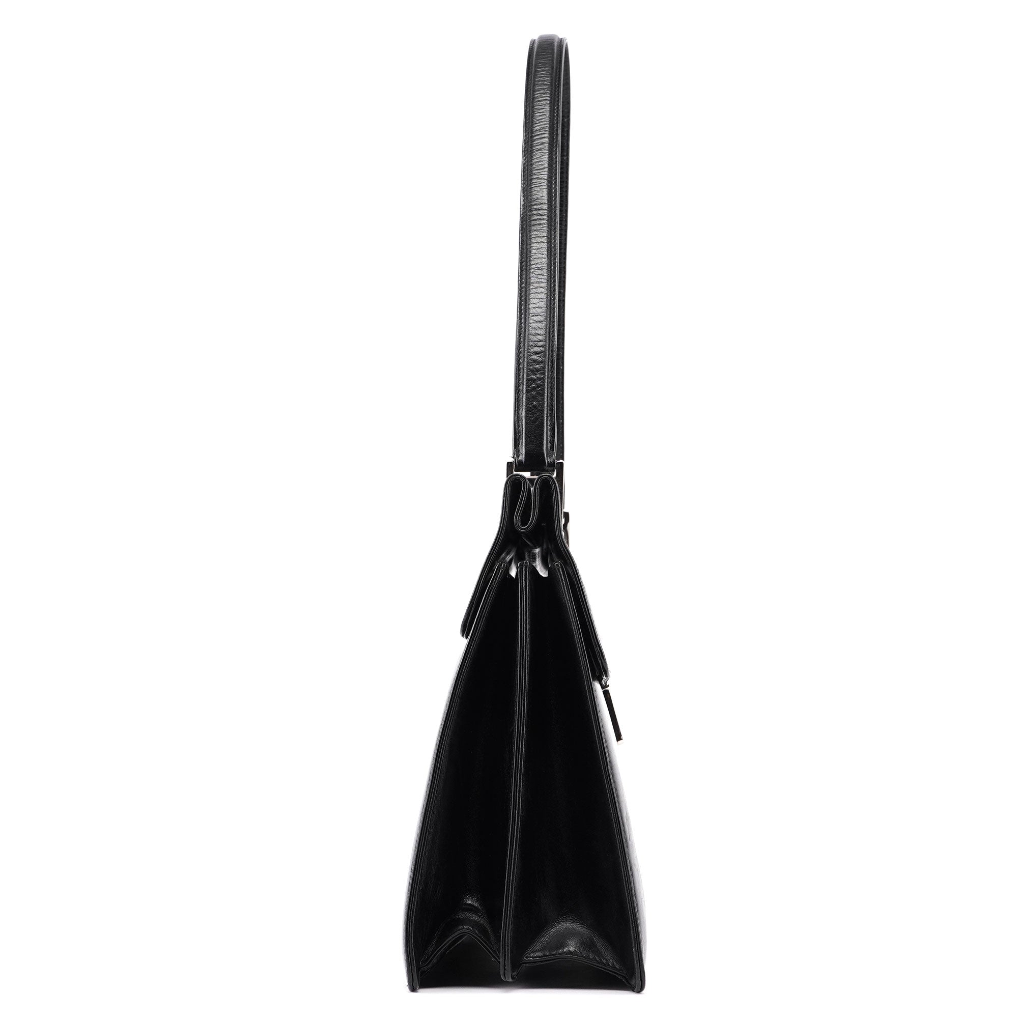 Black Silver Square G Shoulder Bag