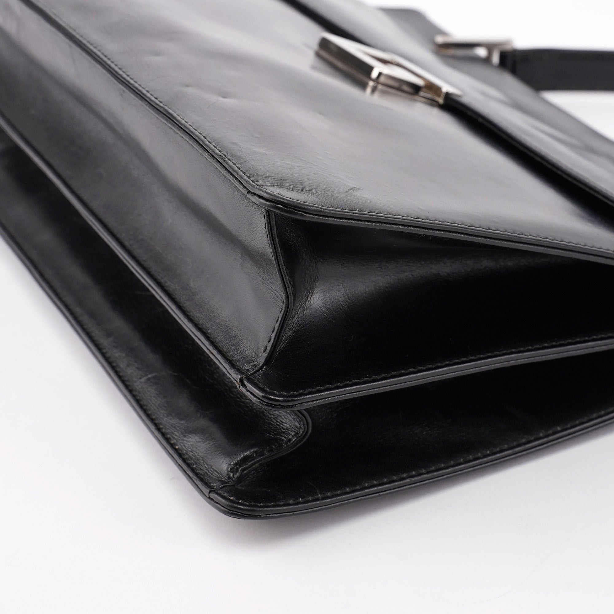 Black Silver Square G Shoulder Bag