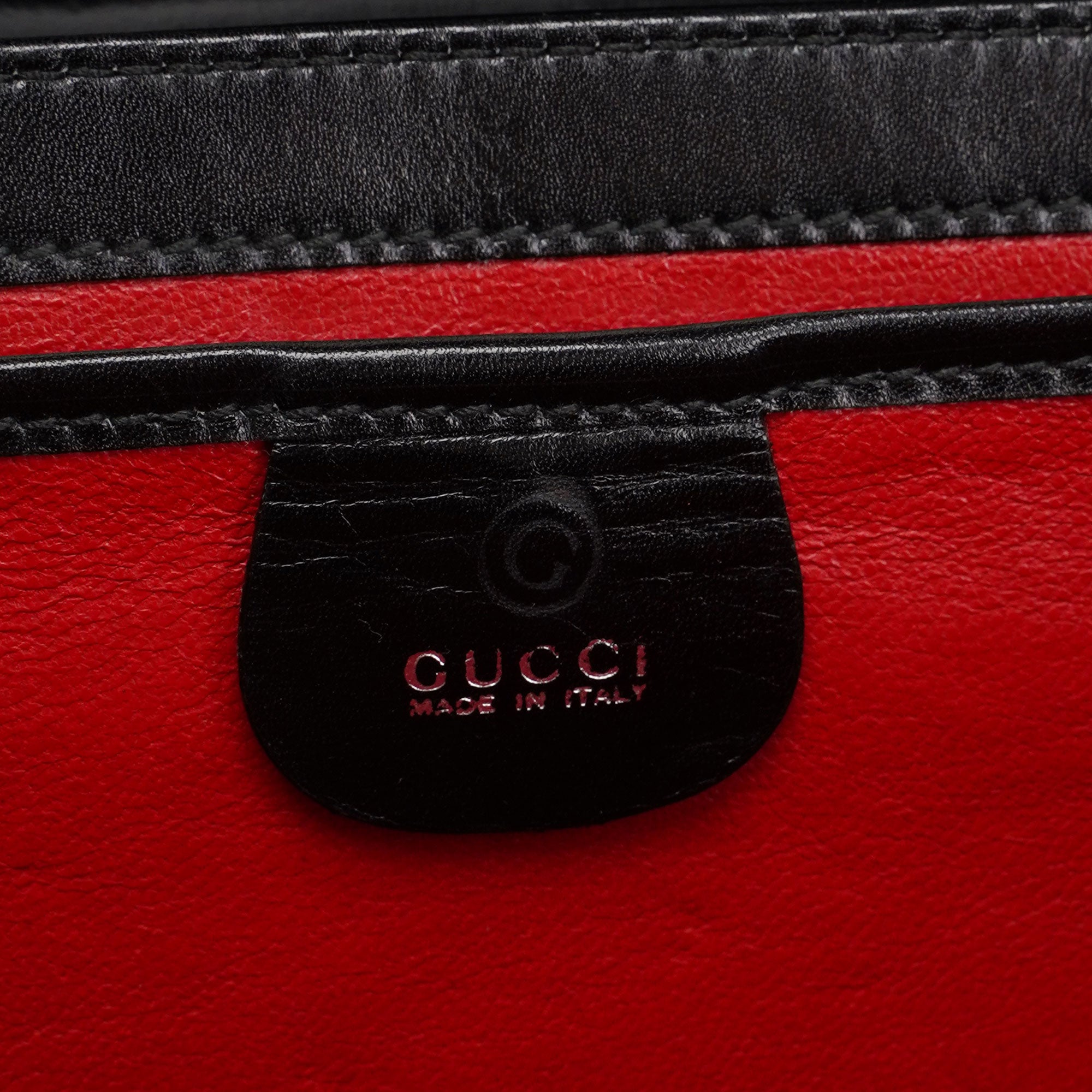 Black Silver Square G Shoulder Bag