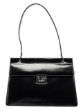 Black Square G Leather Tote