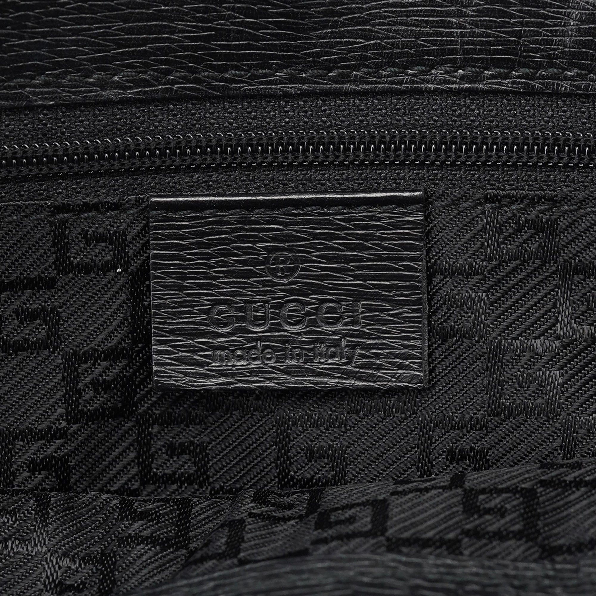 Black Structured Leather Tote Bag
