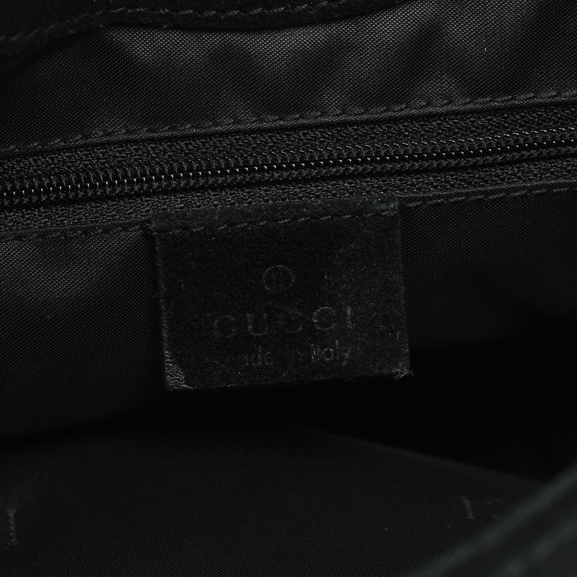 Black Suede Bamboo Shoulder Bag