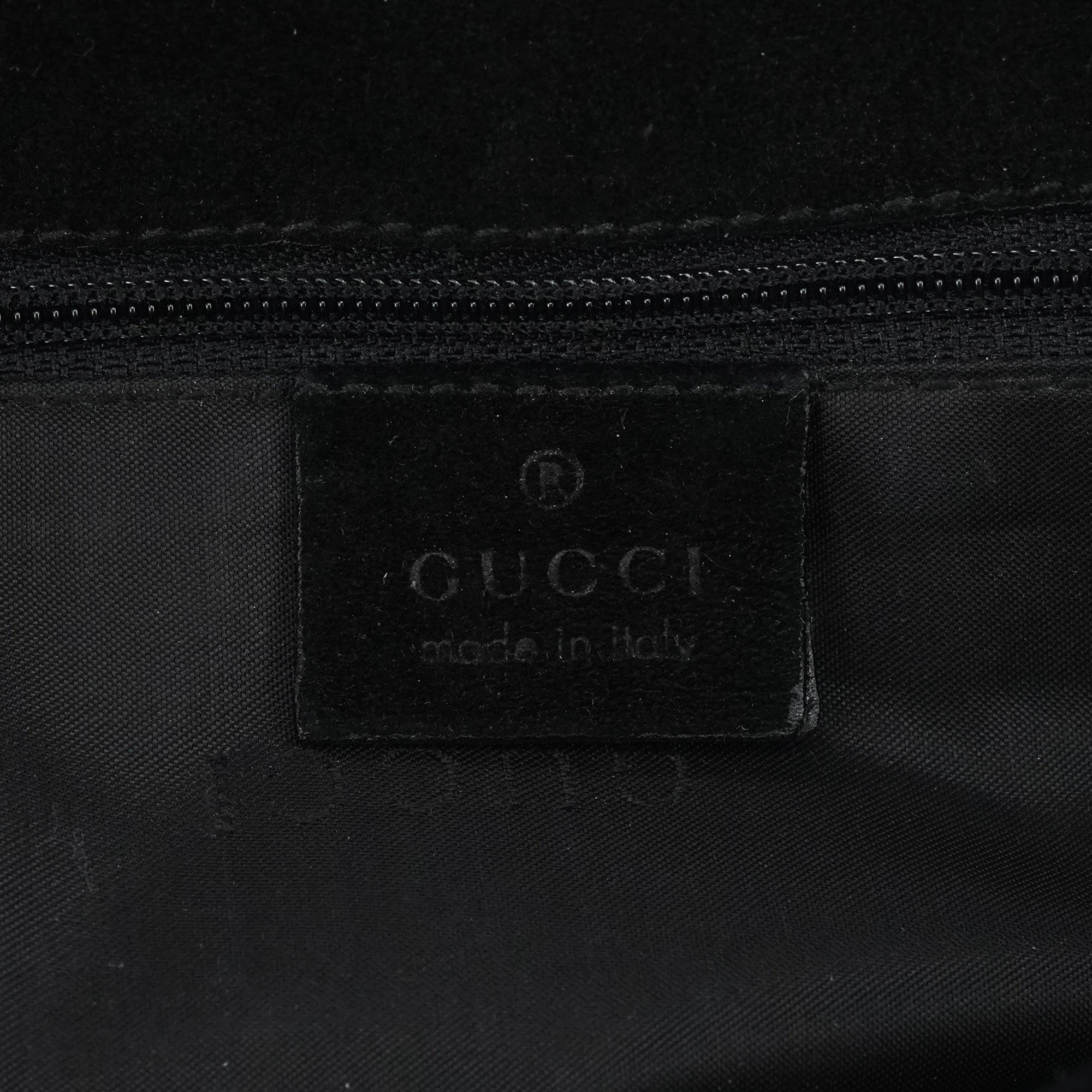 Black Suede Bamboo Shoulder Bag
