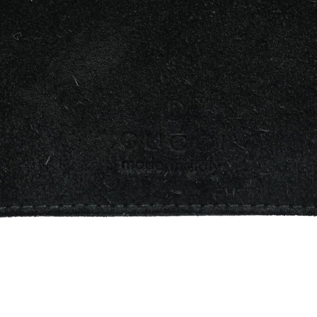 Black Suede Bamboo Shoulder Bag