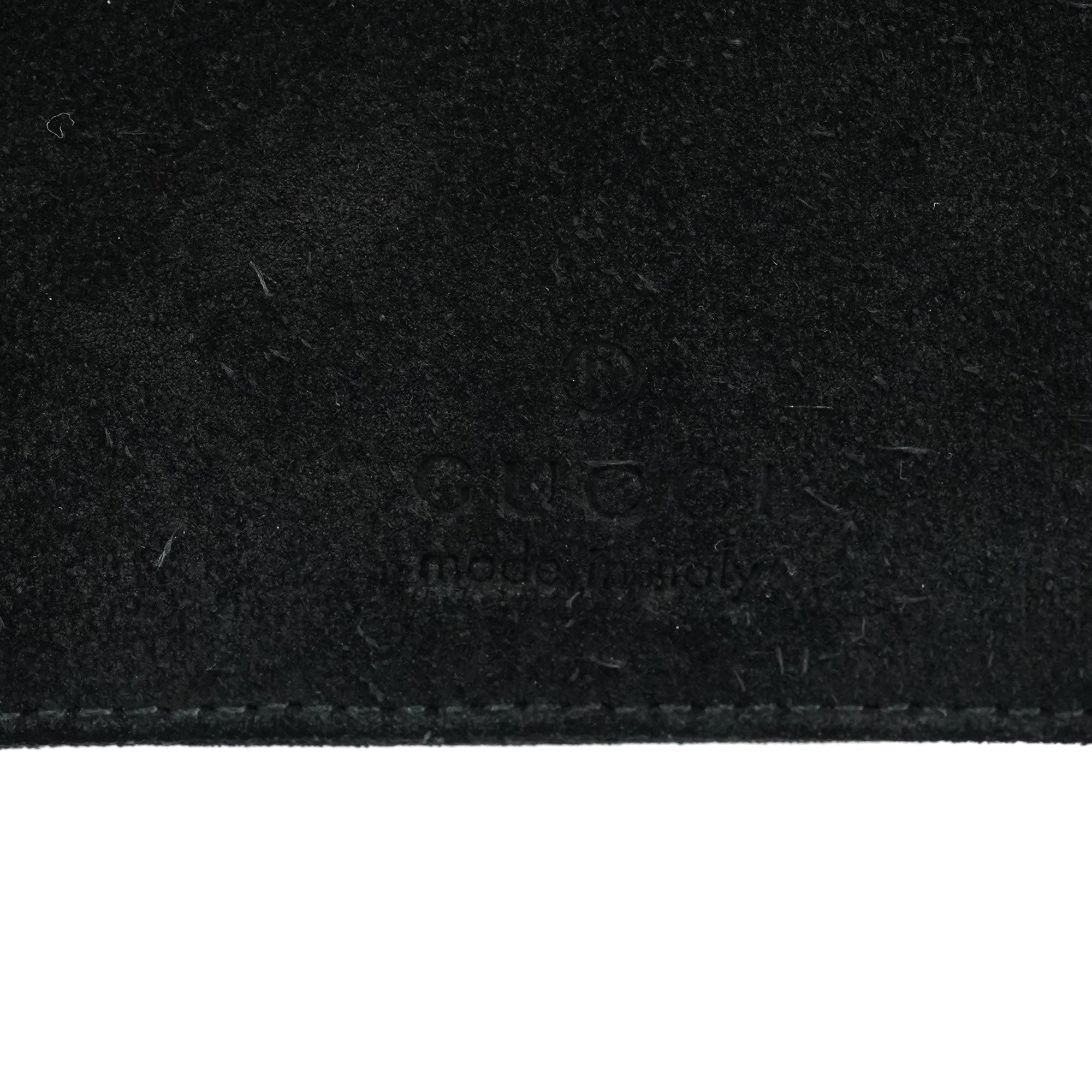 Black Suede Bamboo Shoulder Bag
