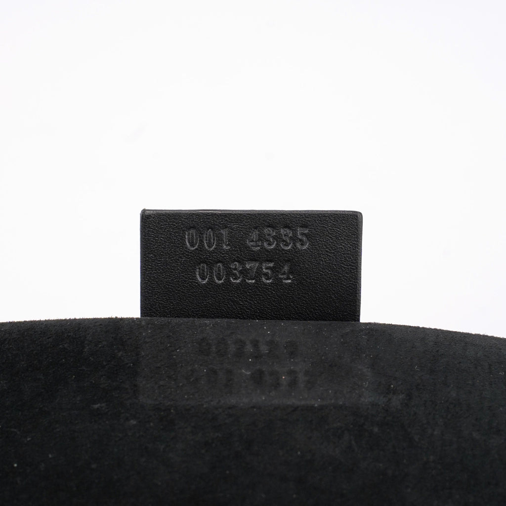 Black Suede Dual Handle Bag