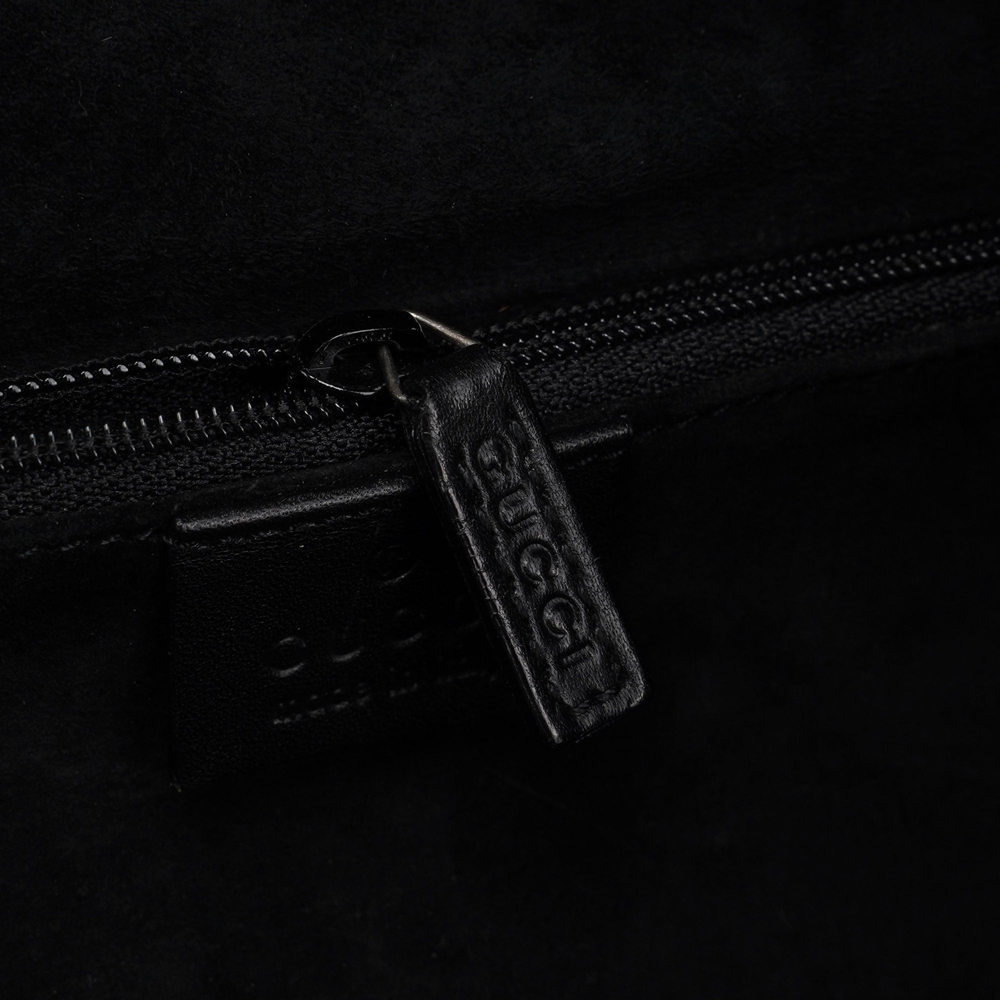 Black Suede Dual Handle Bag