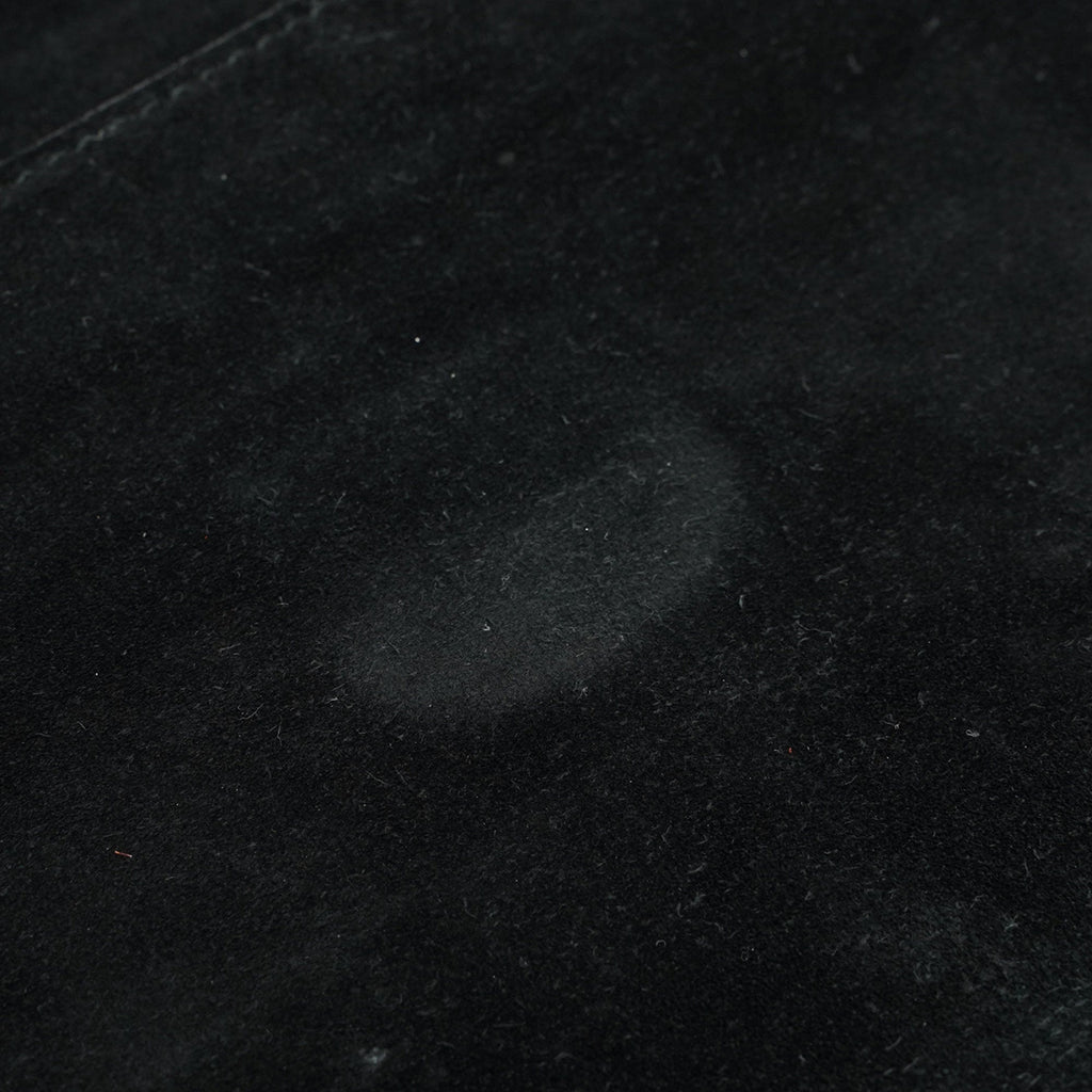 Black Suede Foldable Clutch