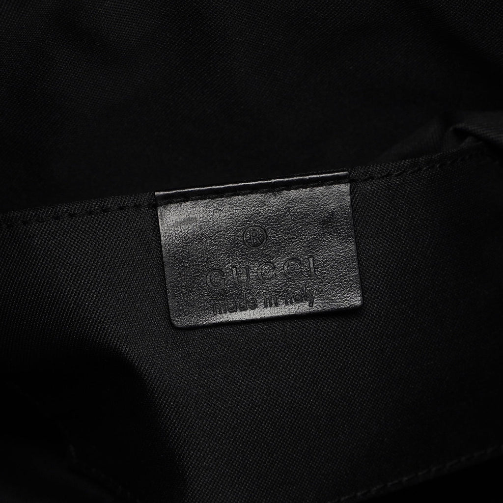 Black Suede GG Hobo Shoulder Bag