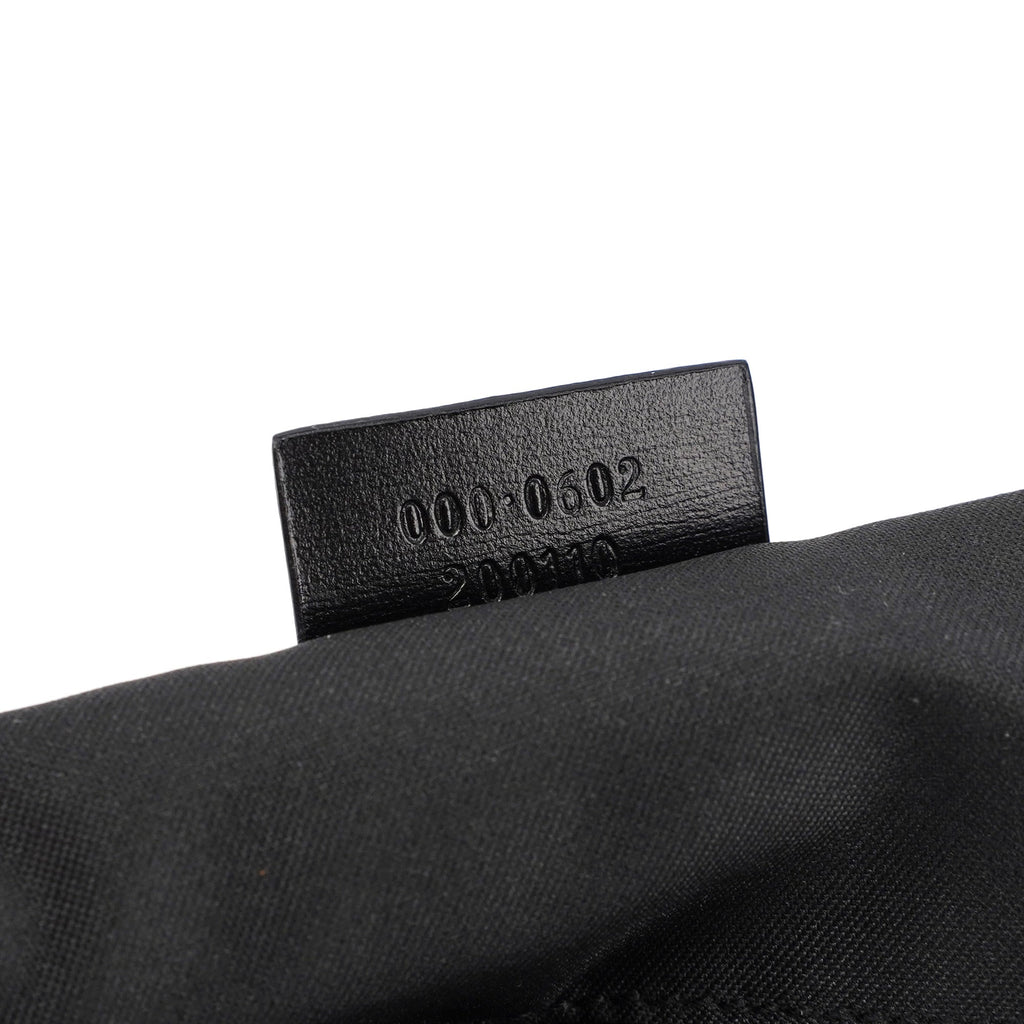 Black Suede GG Hobo Shoulder Bag