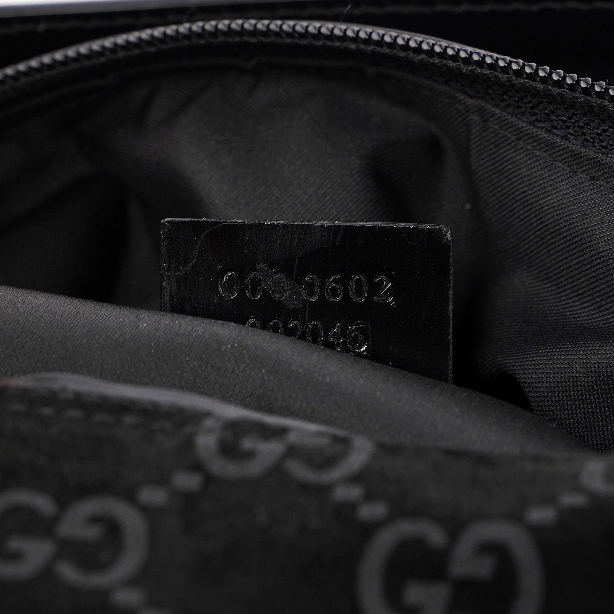 Black Suede GG Hobo Shoulder Bag
