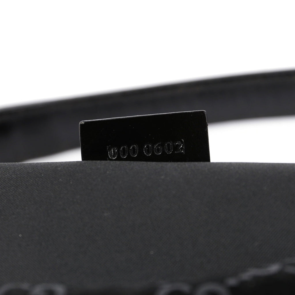 Black Suede GG Shoulder Bag