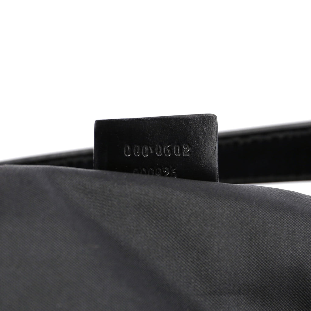 Black Suede GG Shoulder Bag