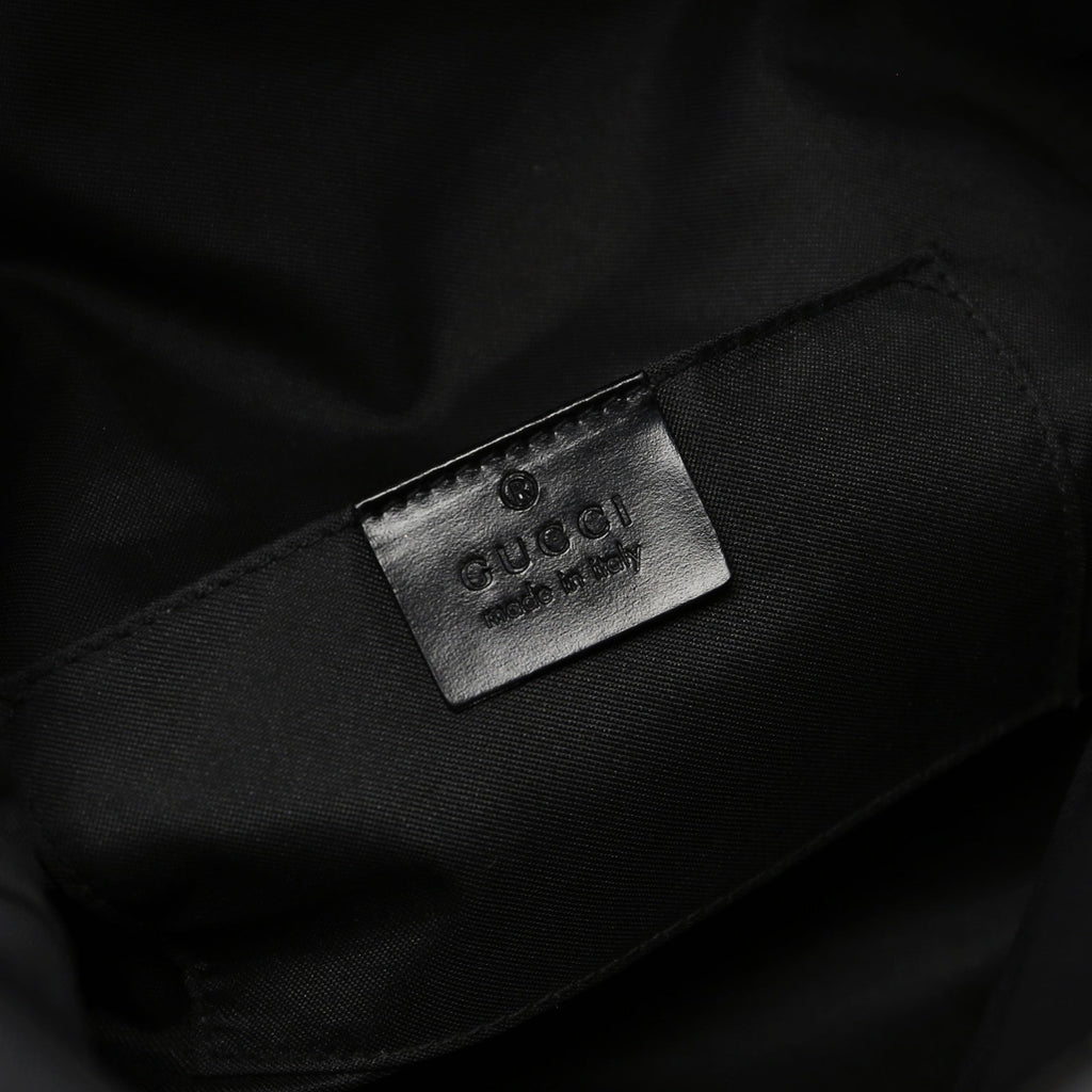 Black Suede GG Shoulder Bag
