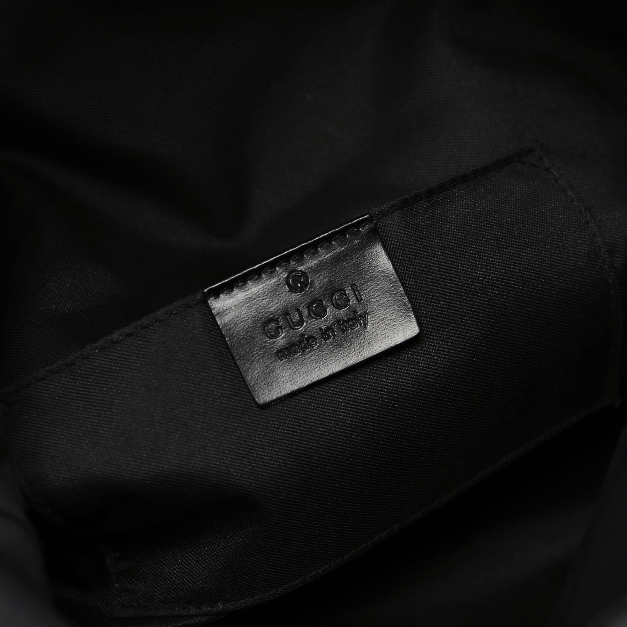 Black Suede GG Shoulder Bag