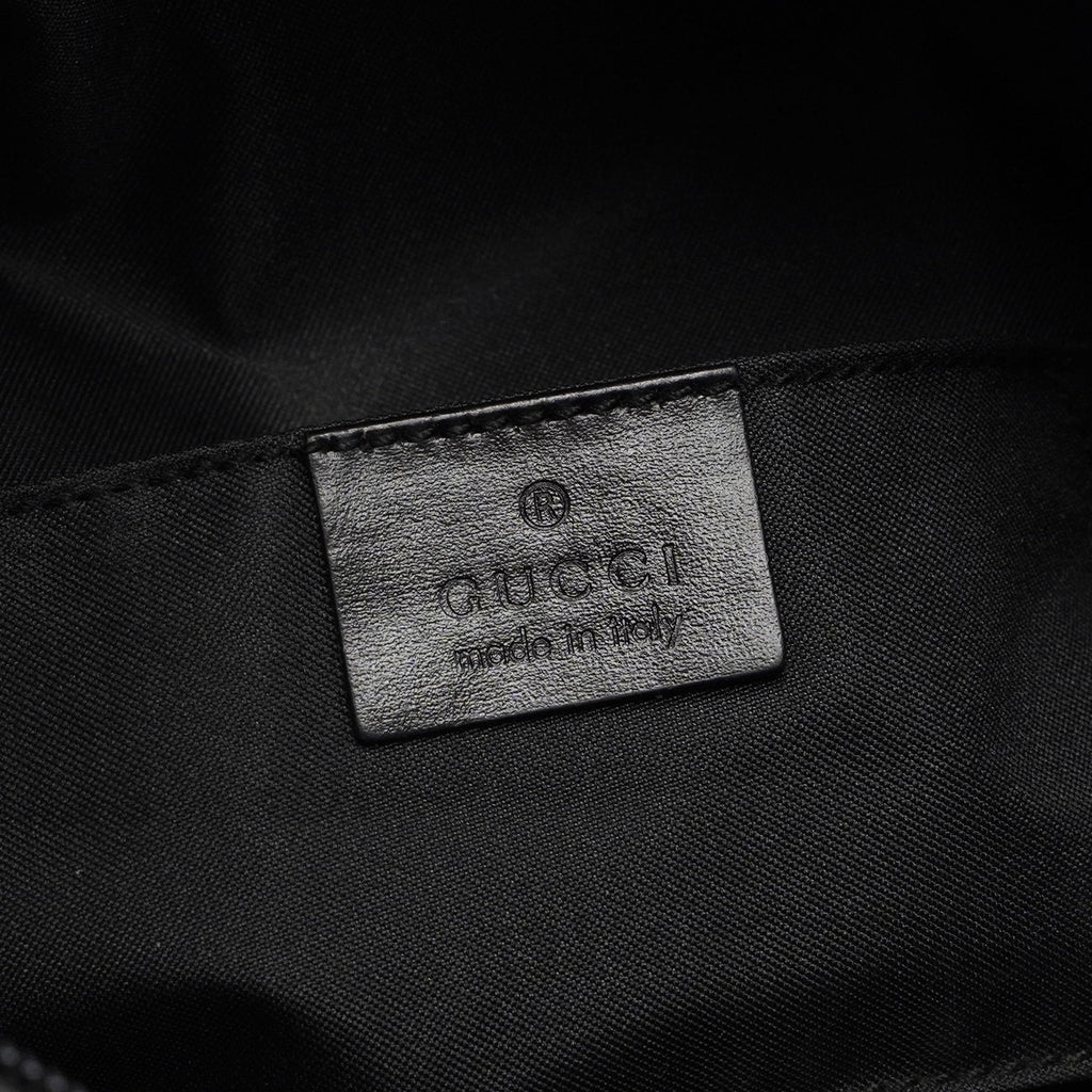 Black Suede GG Shoulder Bag