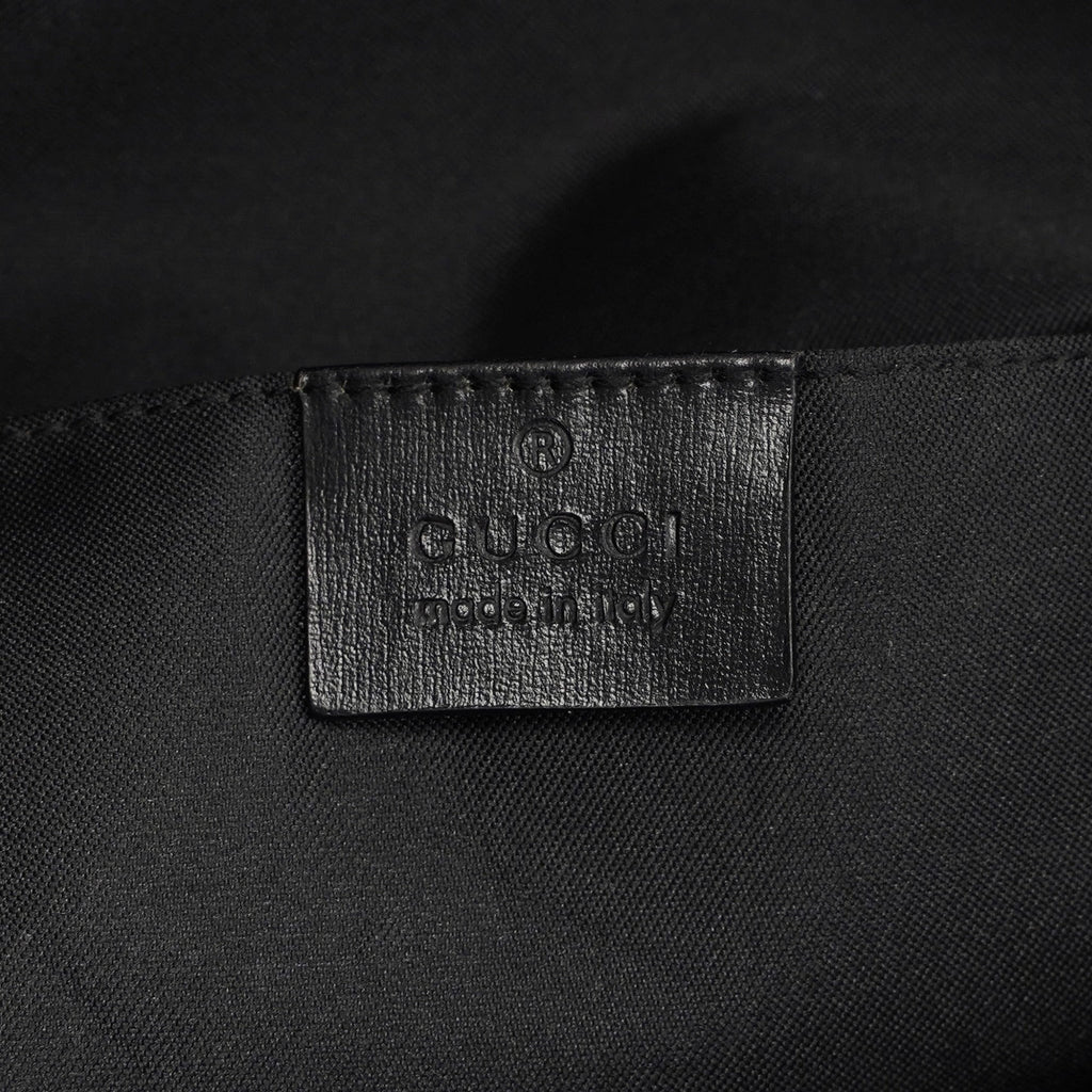 Black Suede GG Shoulder Bag