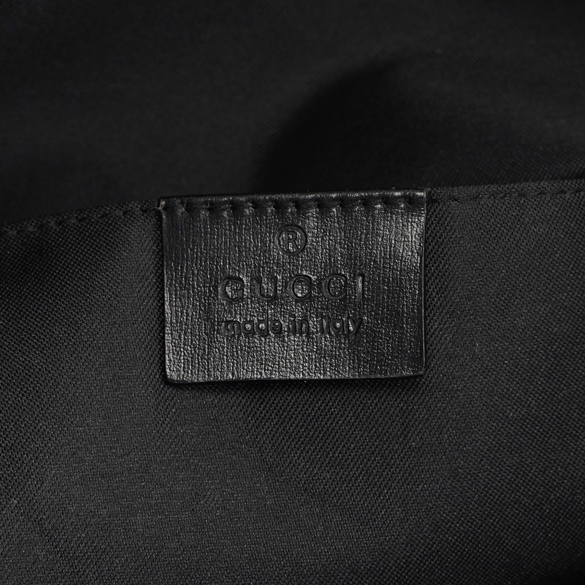 Black Suede GG Shoulder Bag