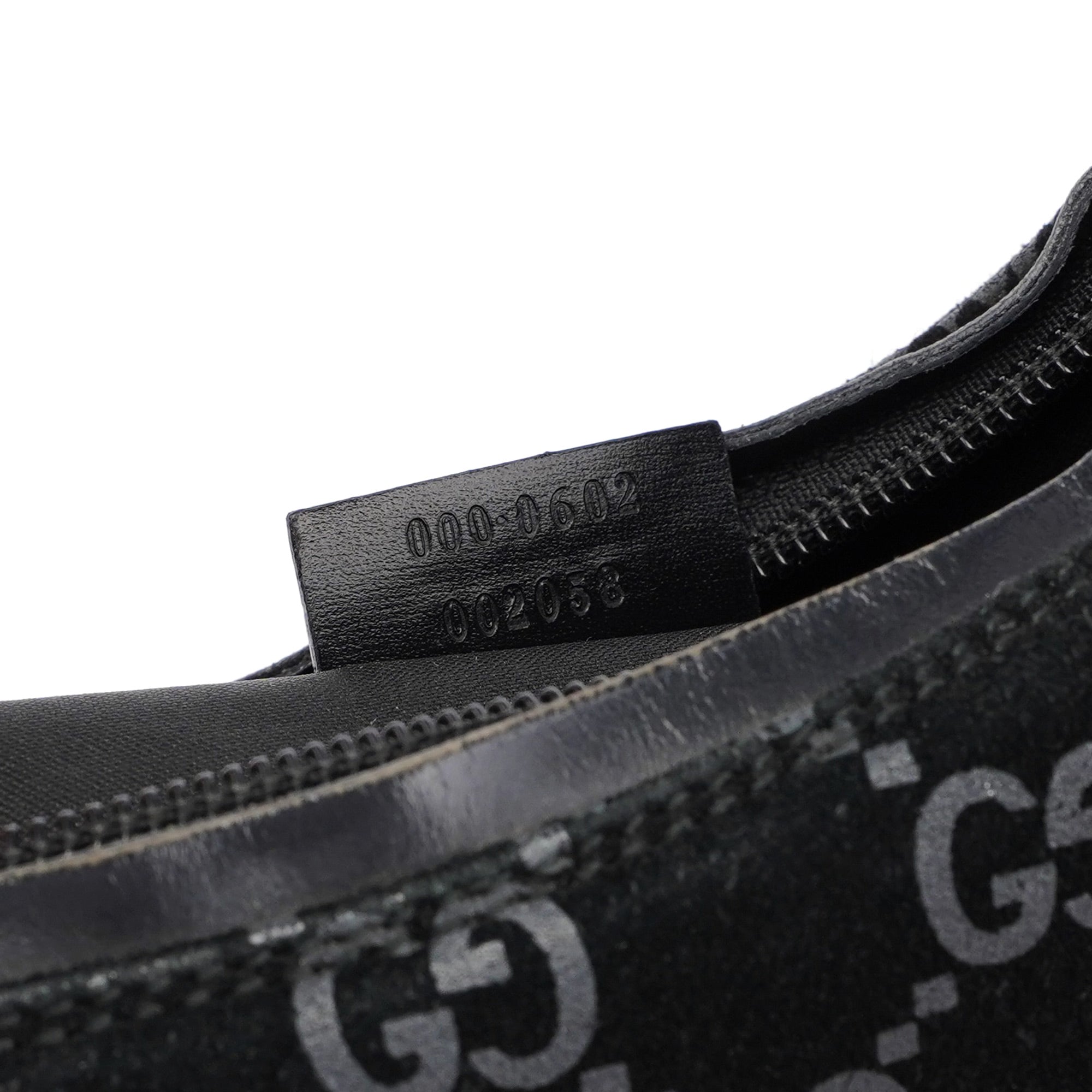 Black Suede GG Shoulder Bag