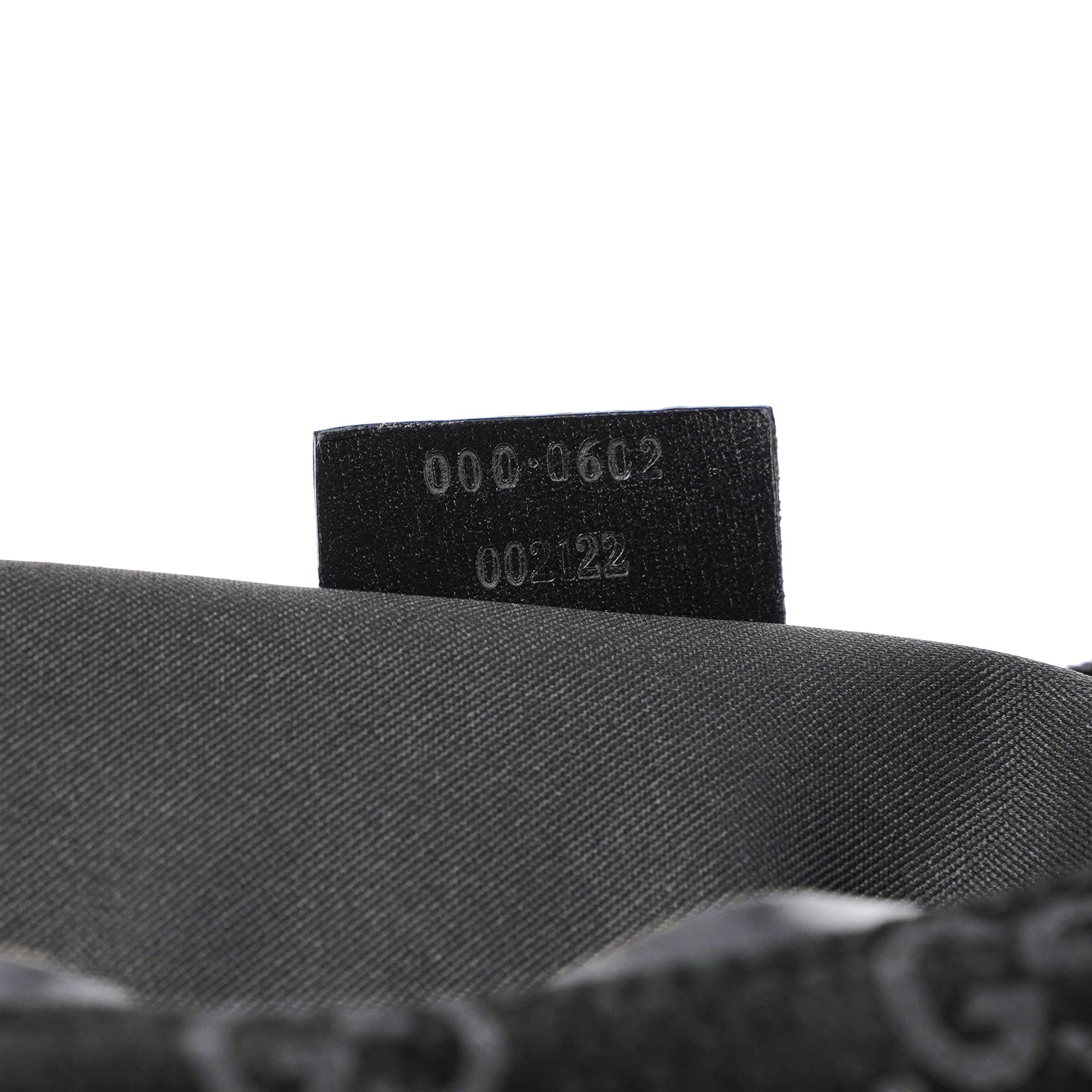 Black Suede GG Shoulder Bag