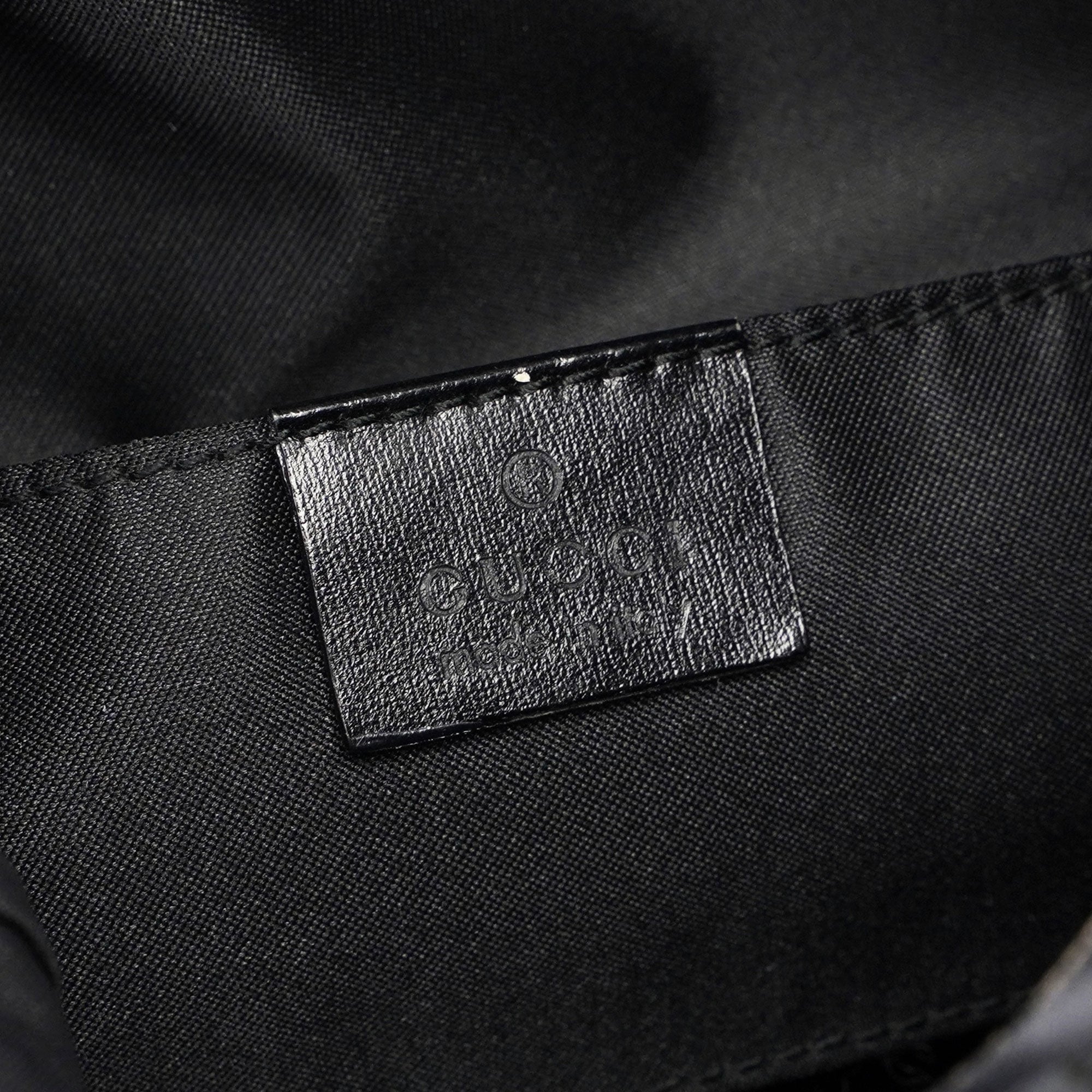 Black Suede GG Shoulder Bag