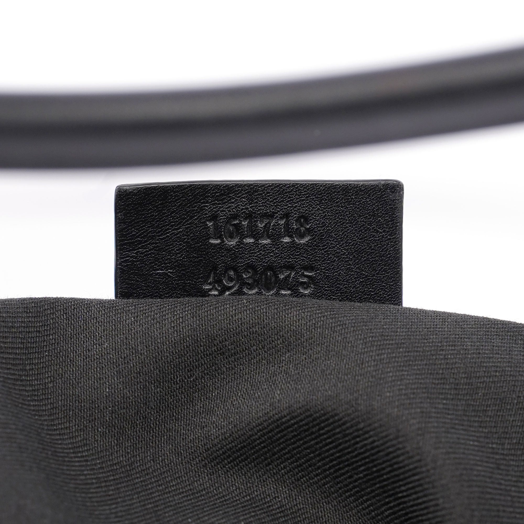 Black Suede GG Shoulder Hobo Bag