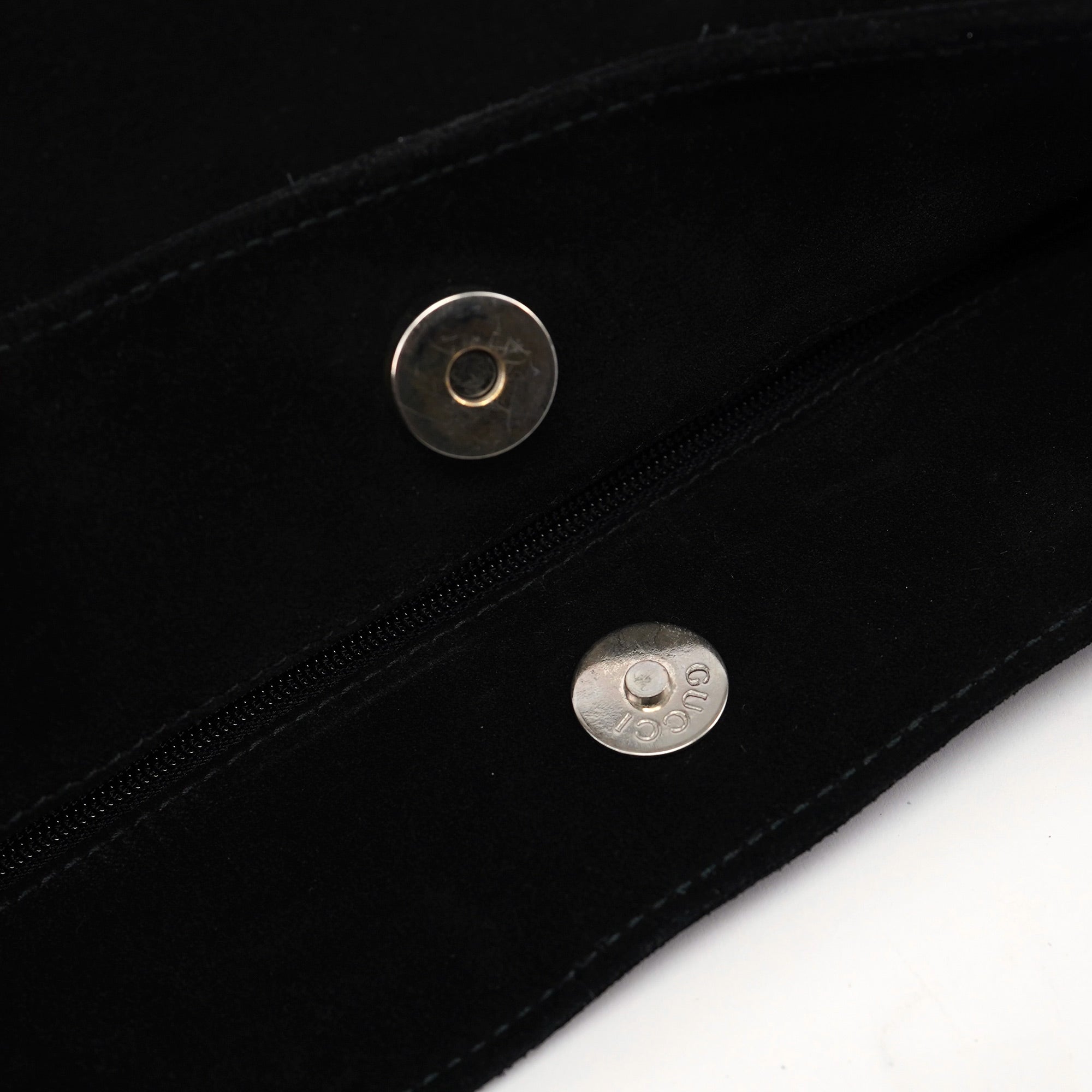 Black Suede Hobo Shoulder Bag