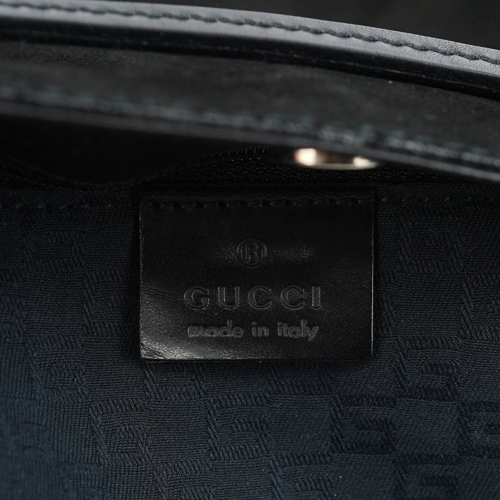 Black Suede Horsebit Shoulder Bag