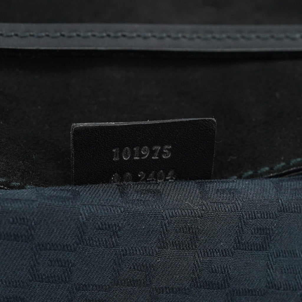 Black Suede Horsebit Shoulder Bag