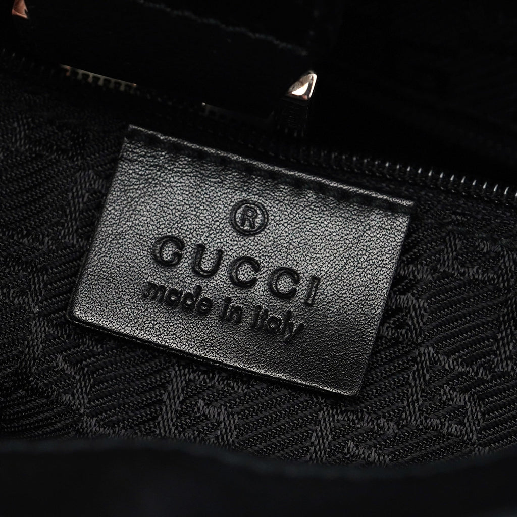 Black Suede Jackie Shoulder Bag