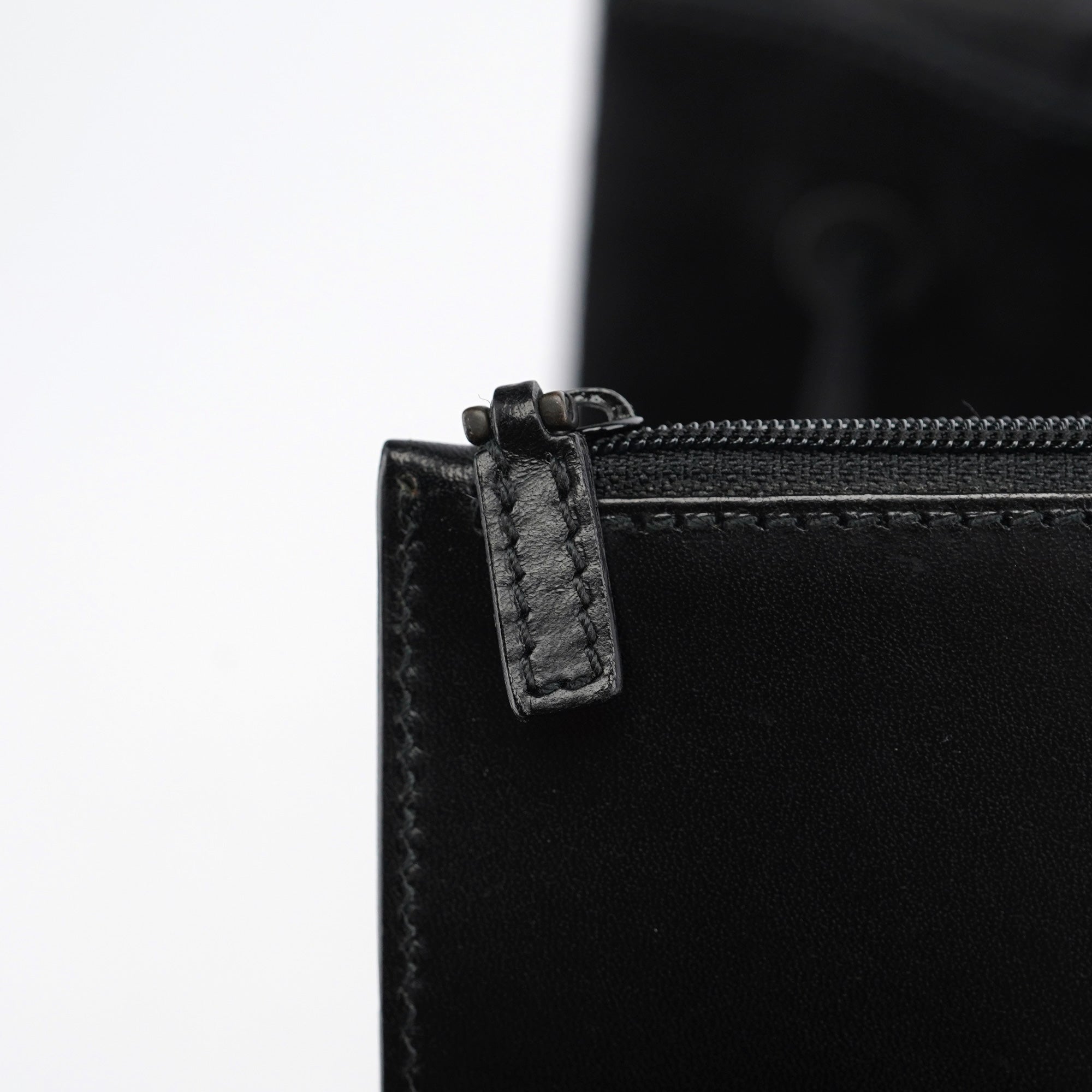 Black Suede Leather Tote Bag